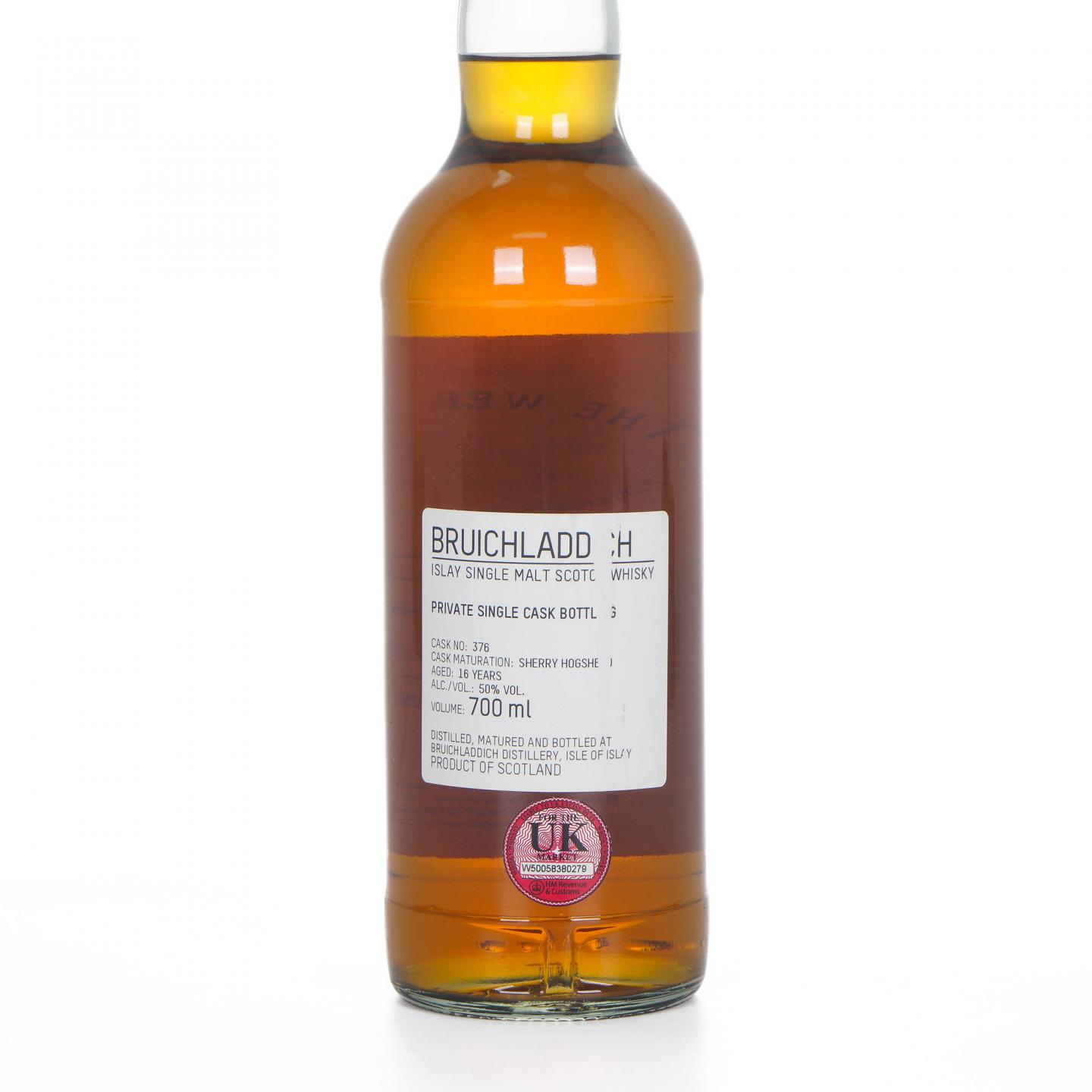 Bruichladdich 布赫拉迪 16年 私人单桶#376 雪莉桶
