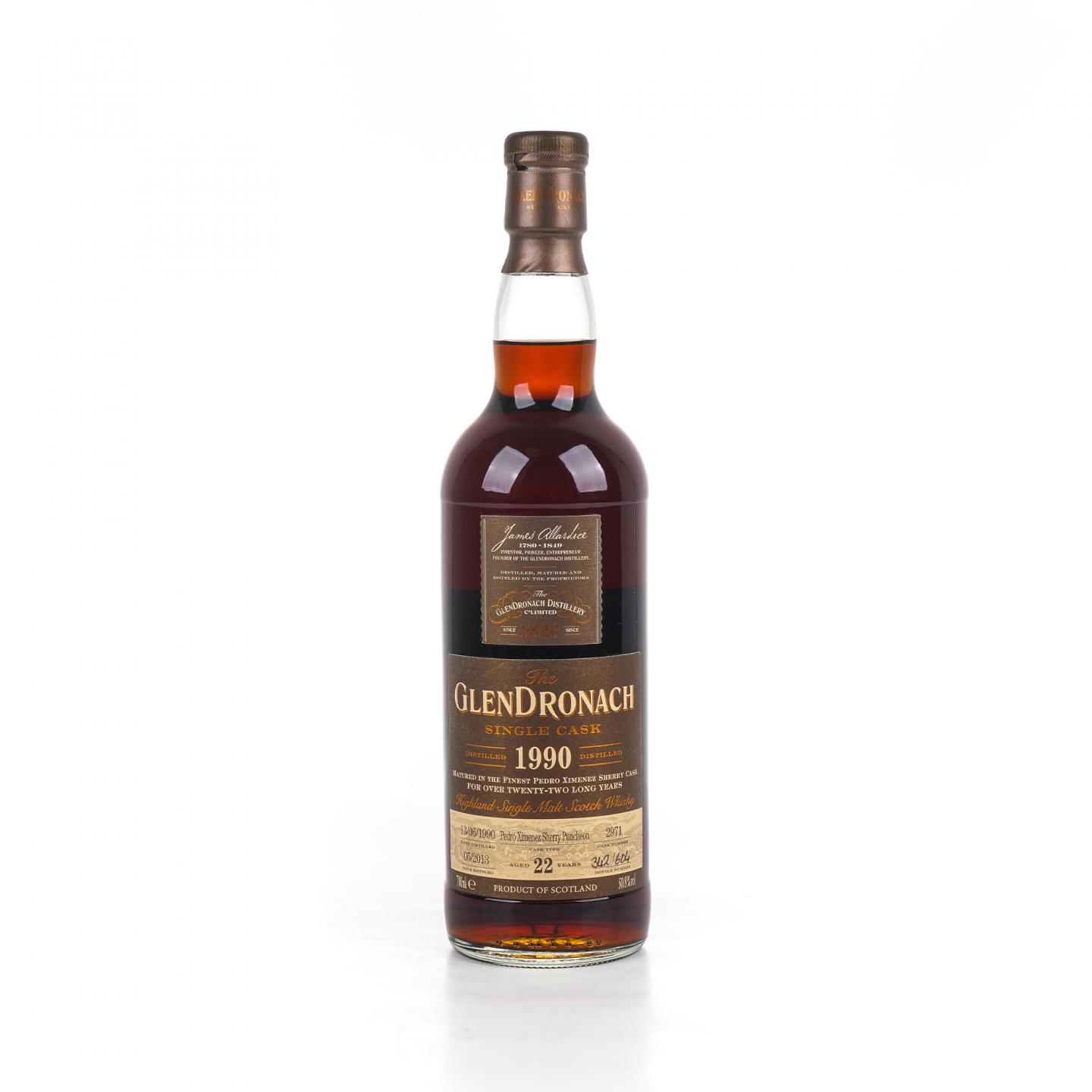 Glendronach 格兰多纳 22年 1990-2013 雪莉单桶#2971
