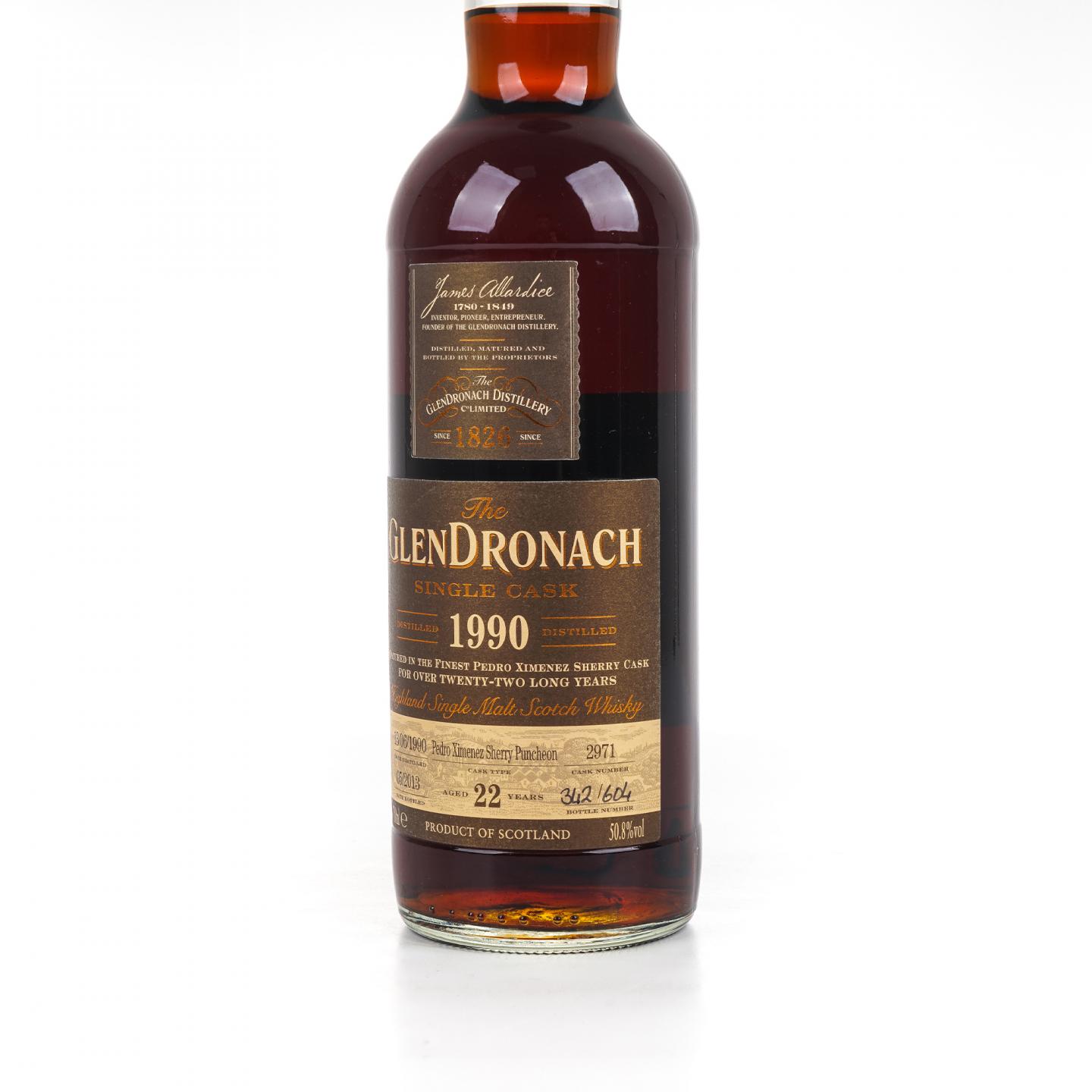 Glendronach 格兰多纳 22年 1990-2013 雪莉单桶#2971