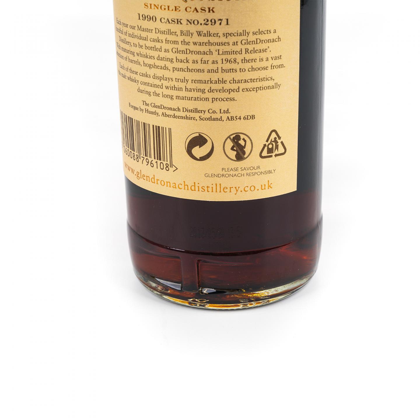 Glendronach 格兰多纳 22年 1990-2013 雪莉单桶#2971