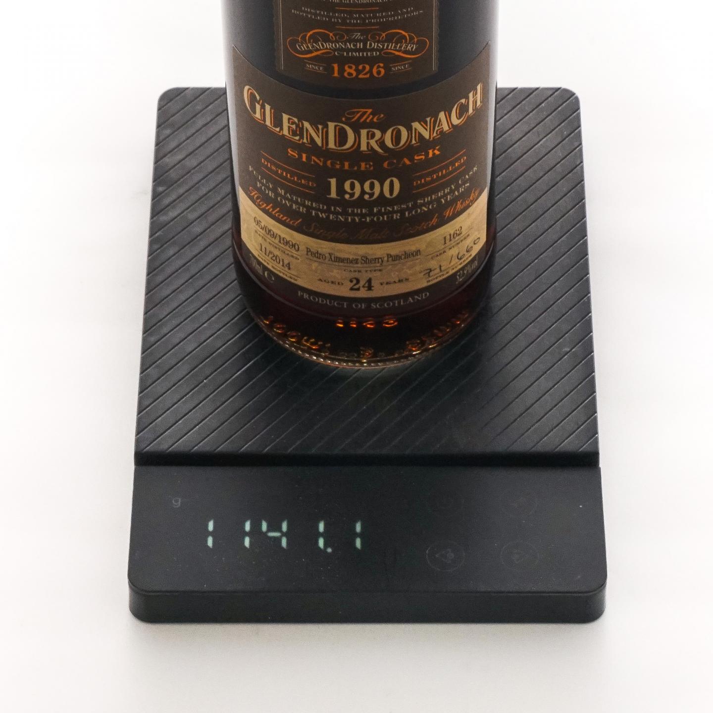 Glendronach 格兰多纳 24年 1990-2014 雪莉单桶#1162 52.9%