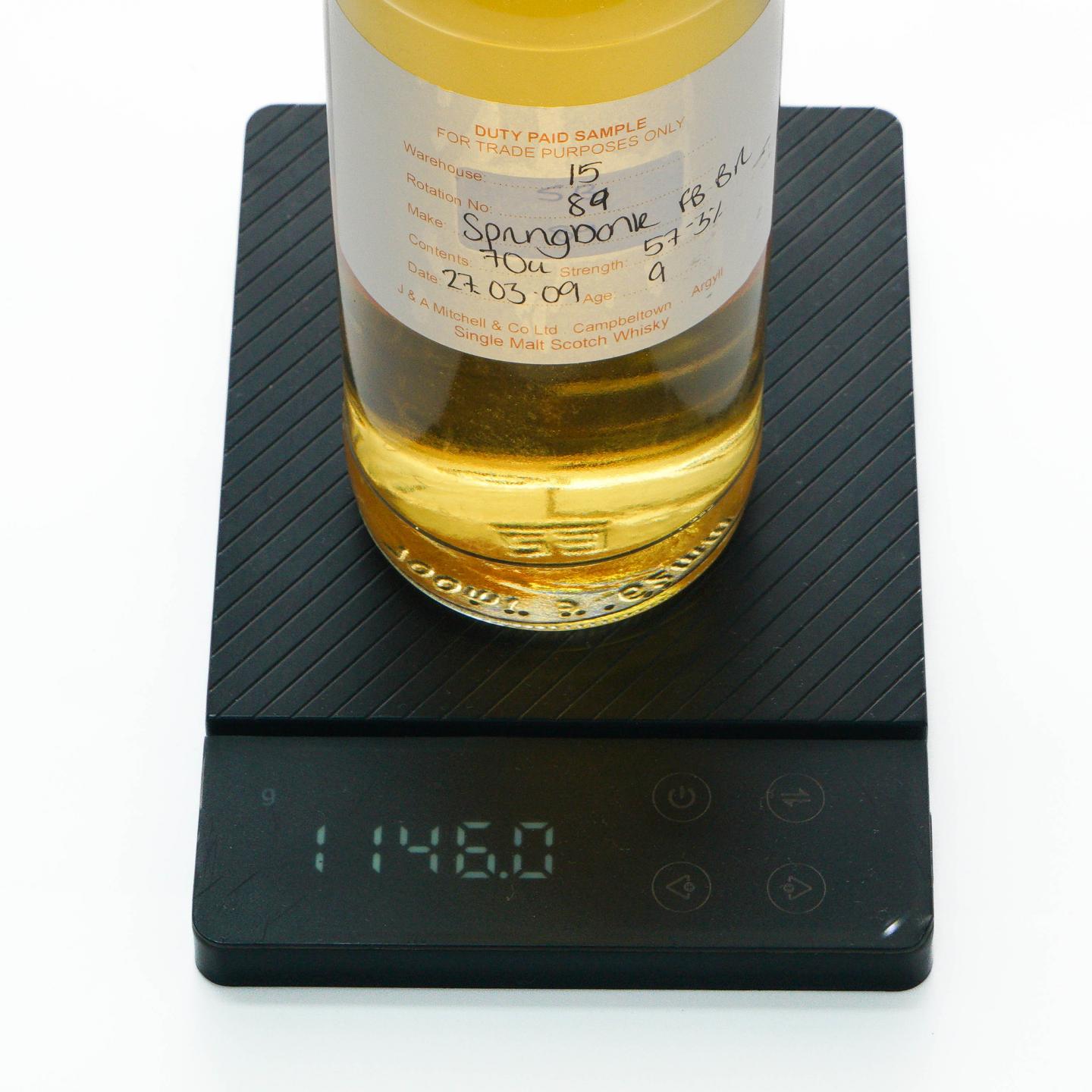 Springbank 云顶 9年 2009 完税瓶 波本桶
