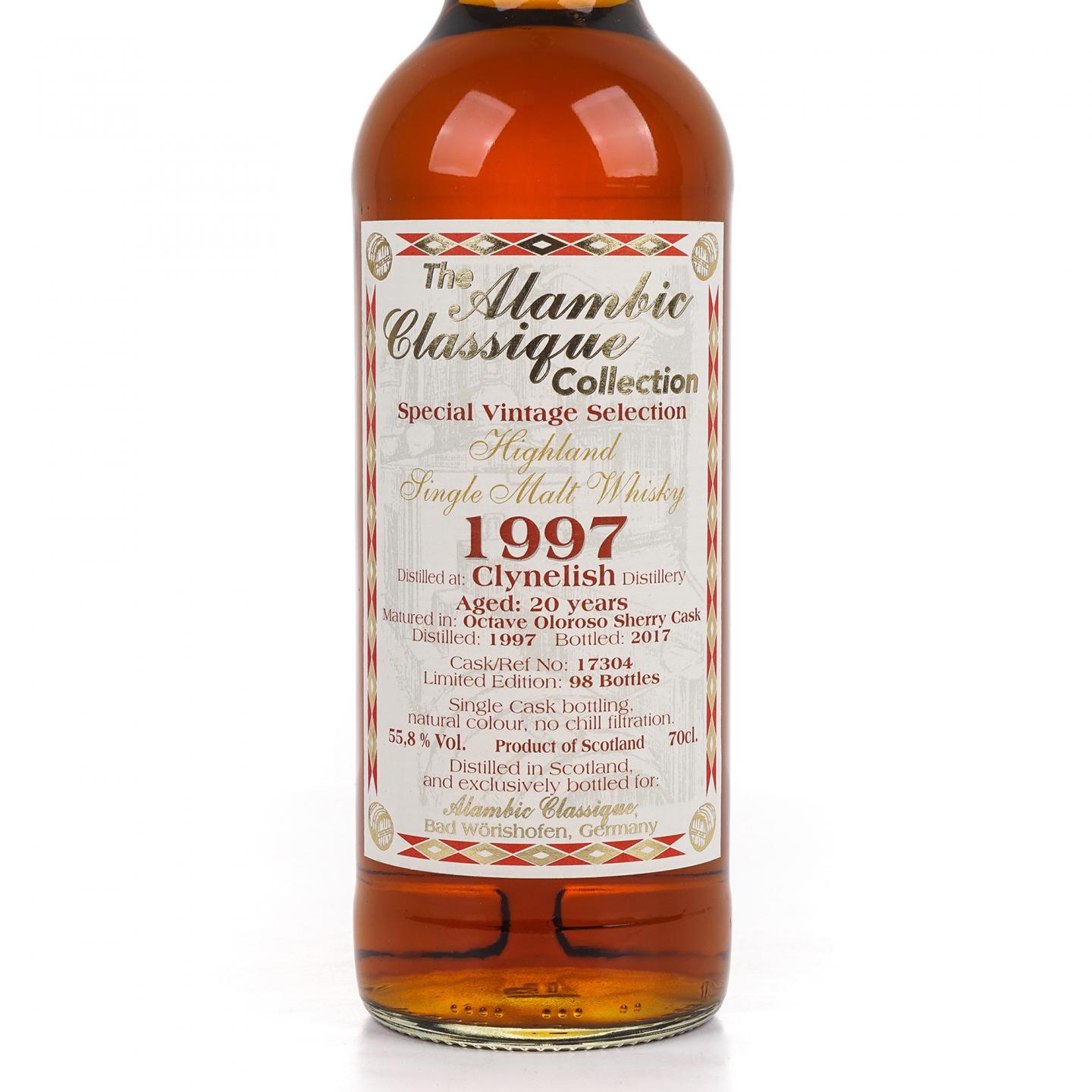 Clynelish 克里尼利基 20年 1997-2017 Alambic Classique