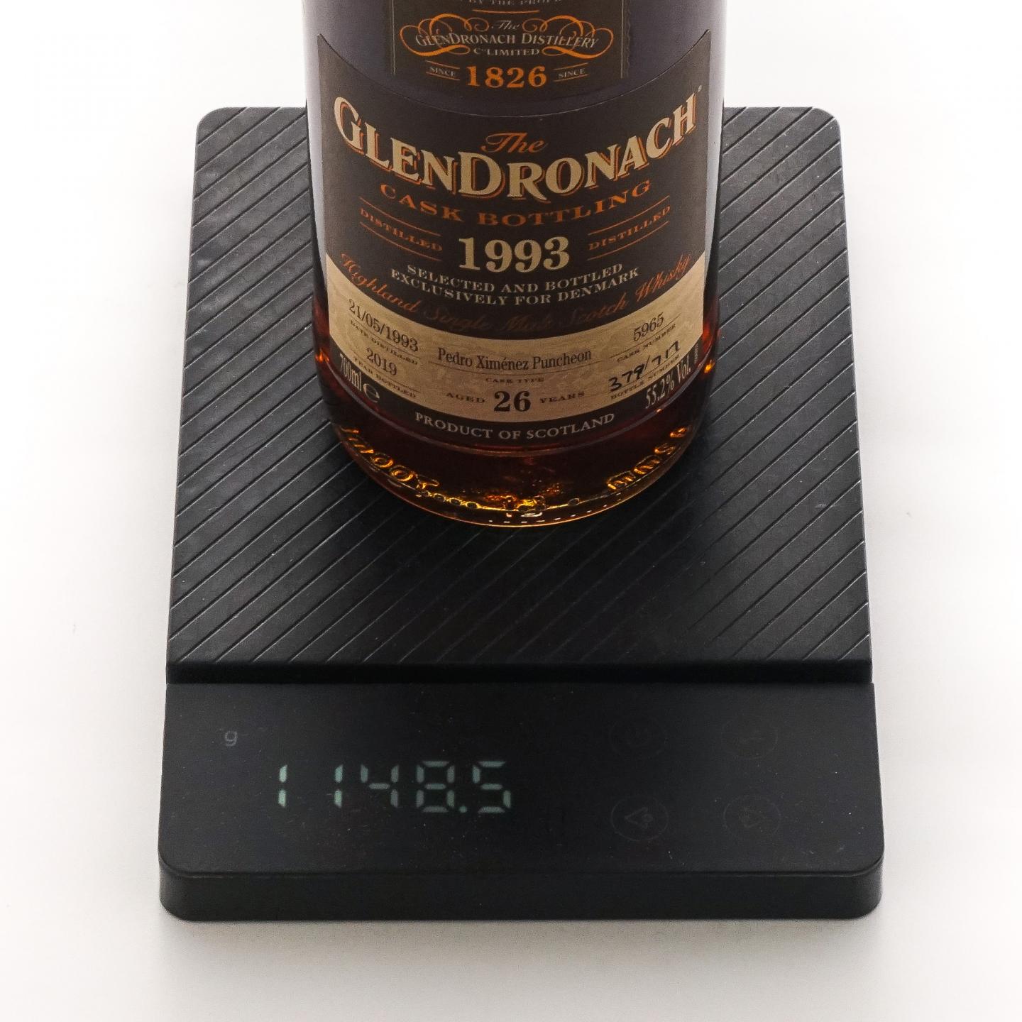 Glendronach 格兰多纳 26年 1993-2019 丹麦限定 雪莉桶#5965