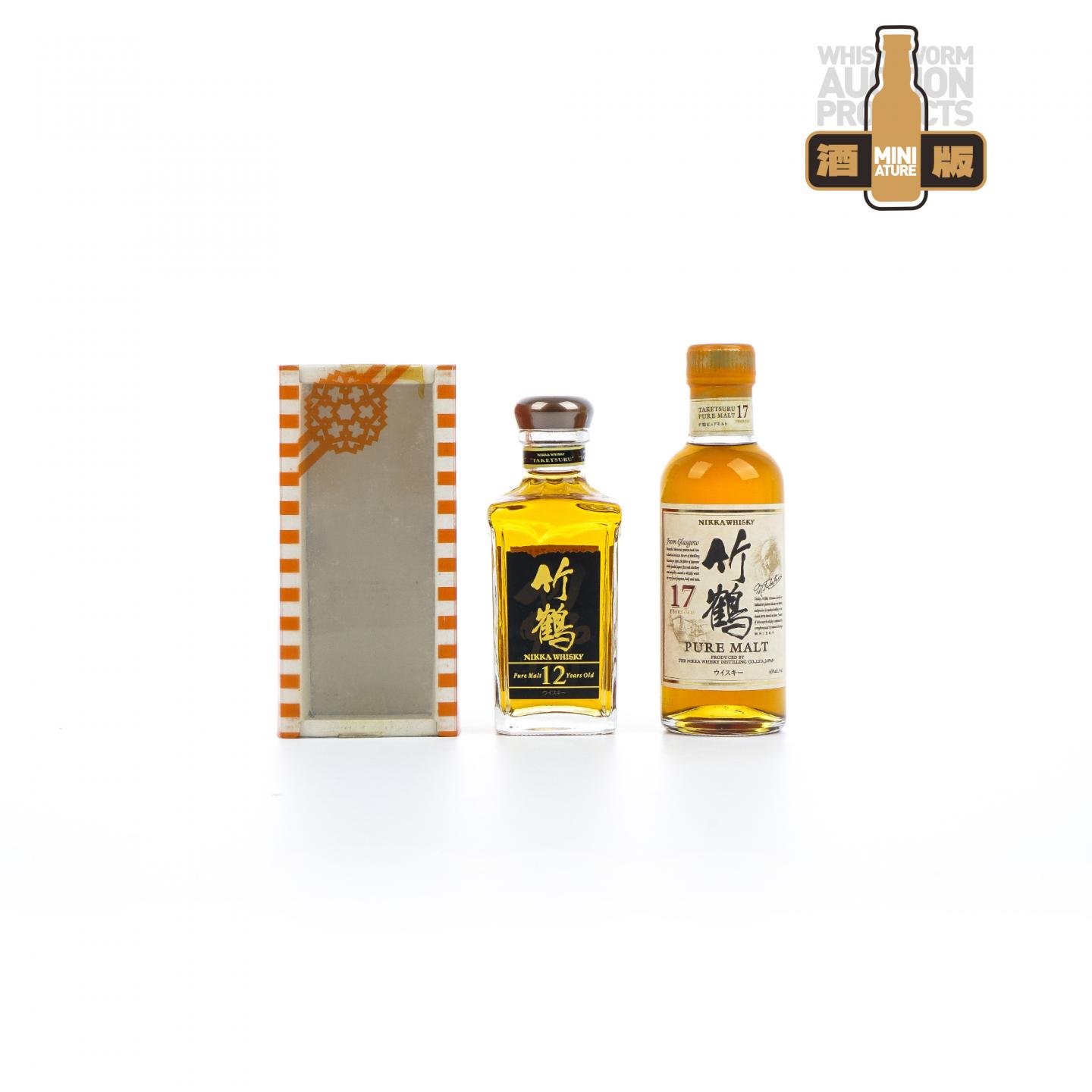 【酒版】竹鹤 12年/17年 180ml 2支组