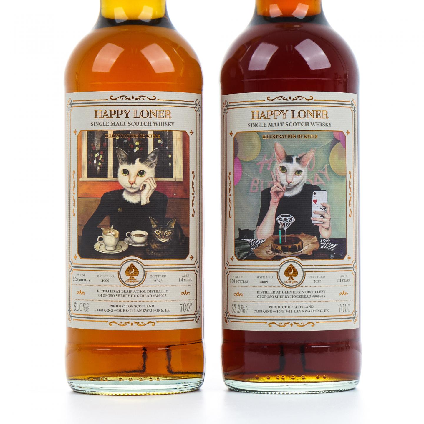 布莱尔阿苏/格兰爱琴 14年 2009-2023 雪莉桶 Club Qing 两支组