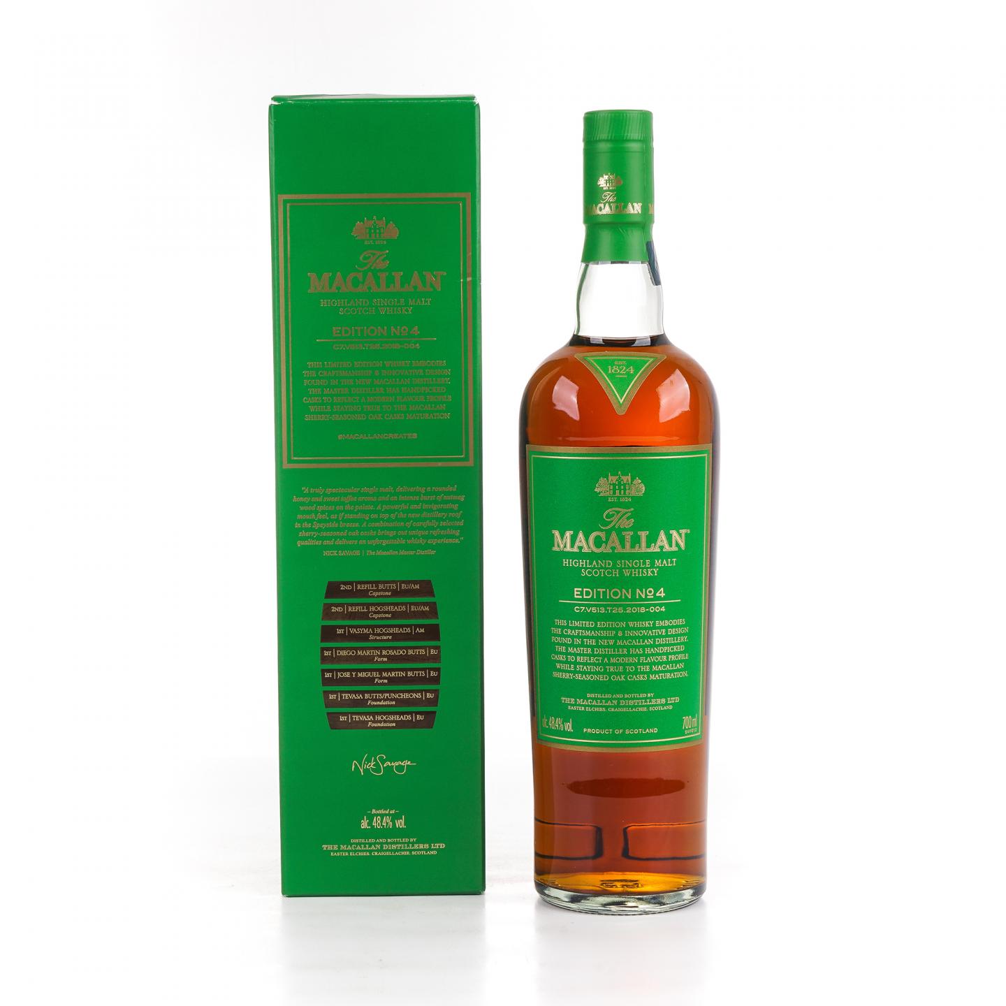 Macallan 麦卡伦 Edition No.4 绿标 700ml
