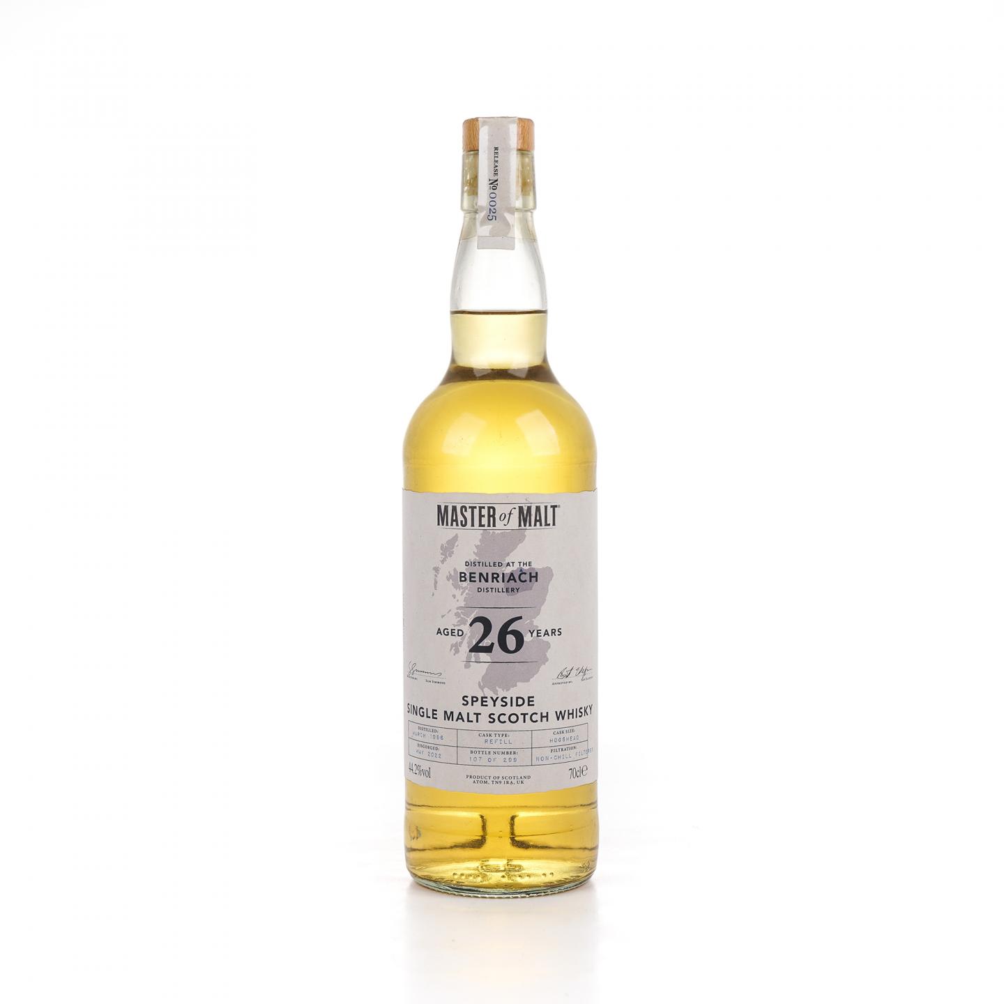 Benriach 本利亚克 26年 1996-2022 Master of Malt