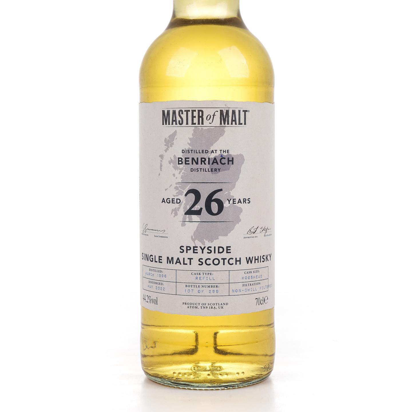 Benriach 本利亚克 26年 1996-2022 Master of Malt