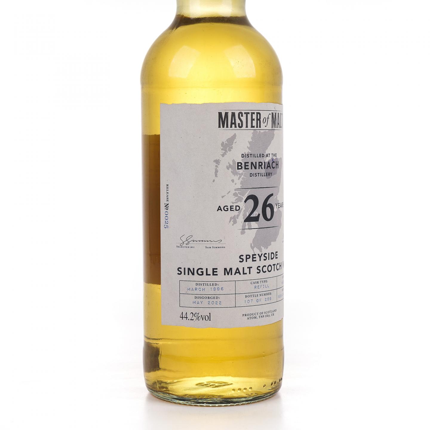 Benriach 本利亚克 26年 1996-2022 Master of Malt