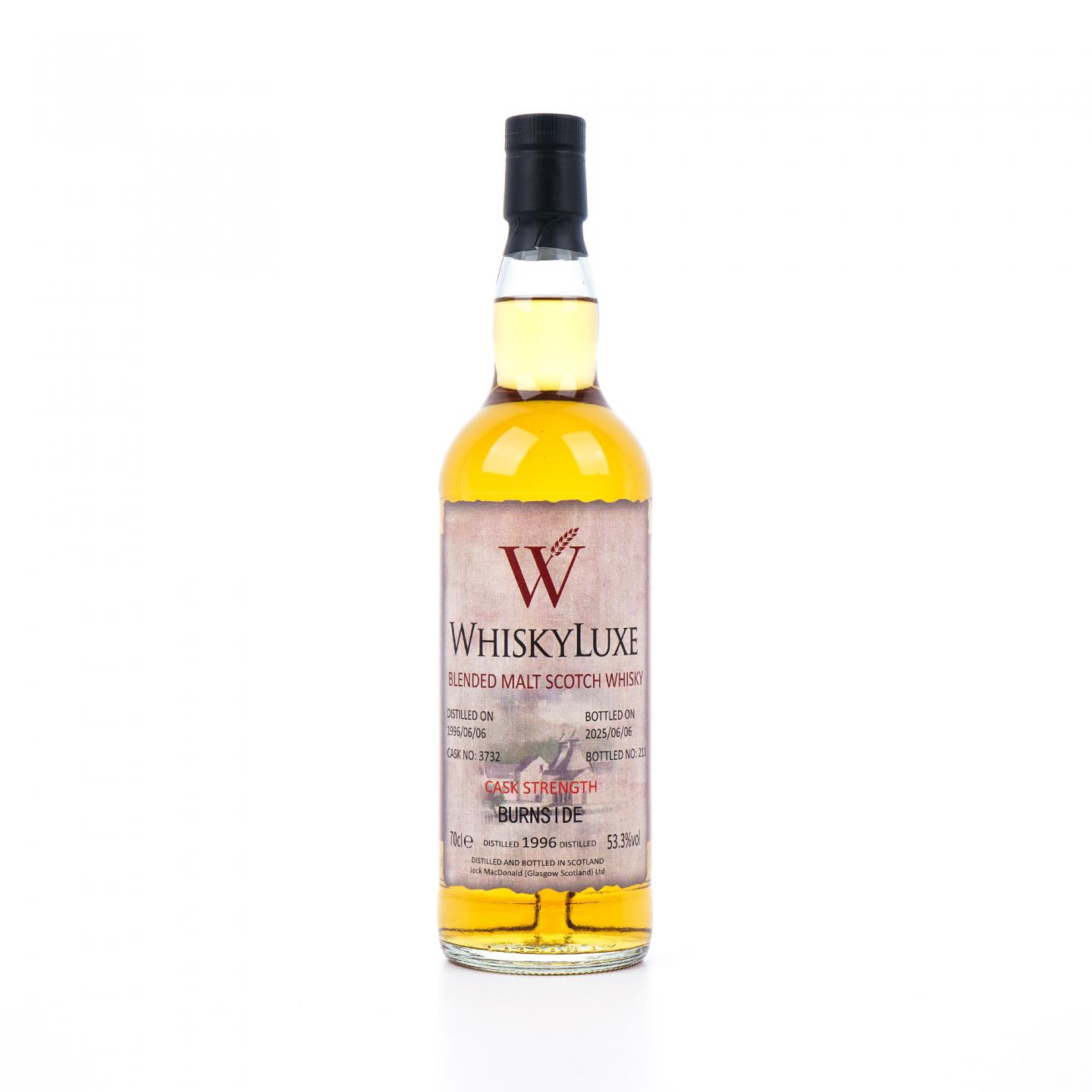 Burnside 29年 1996-2025 百富汤匙桶#3732 Whiskyluxe 桶强