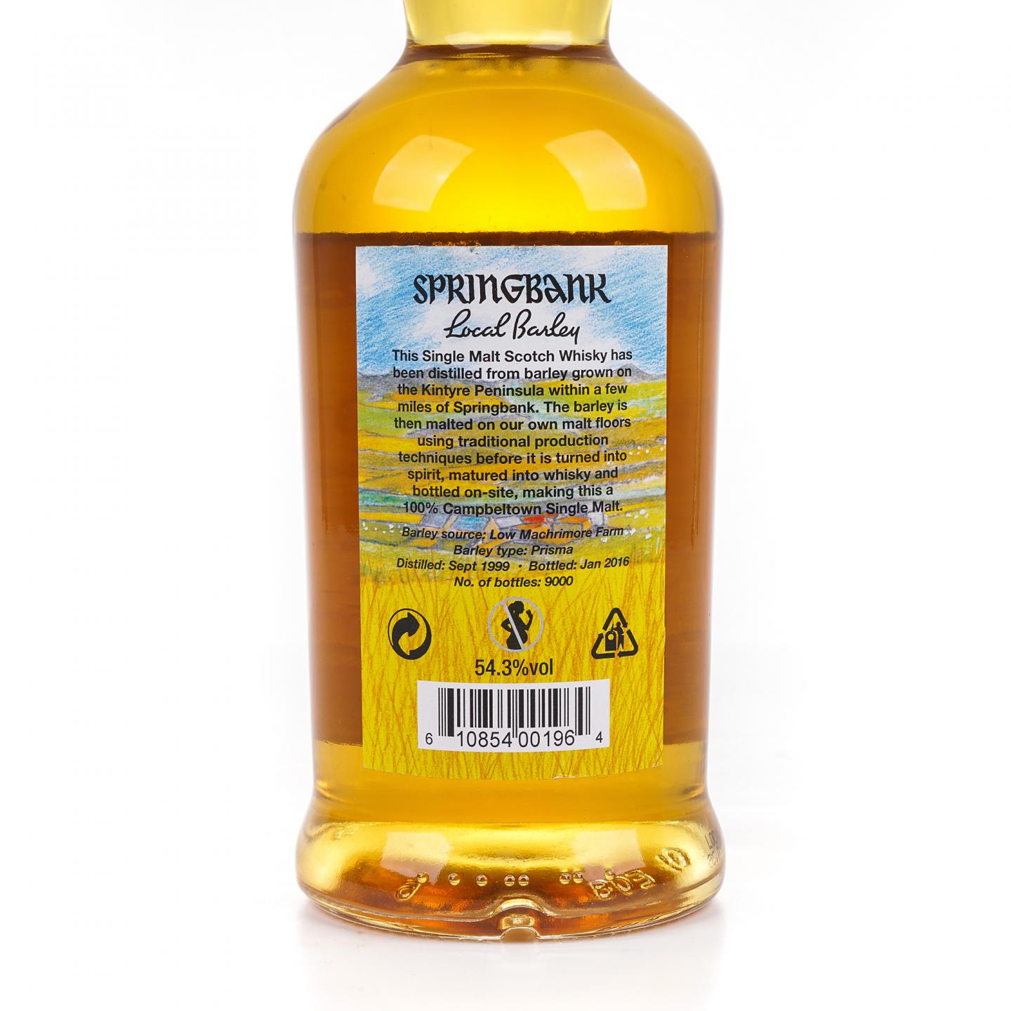 Springbank 云顶 16年 1999-2016 本地大麦