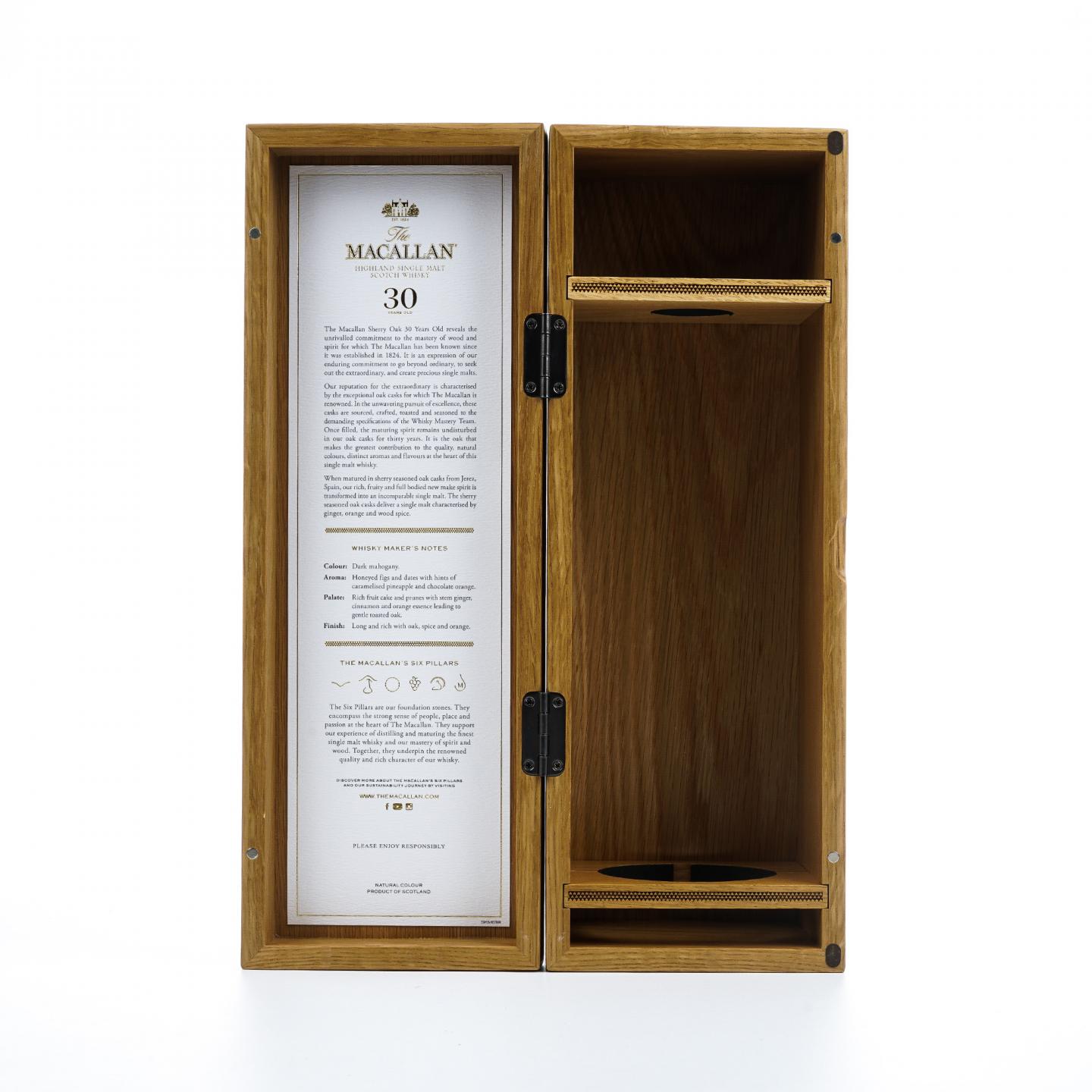 【附X光图】Macallan 麦卡伦 30年 2024 雪莉桶 黑腰带 木盒