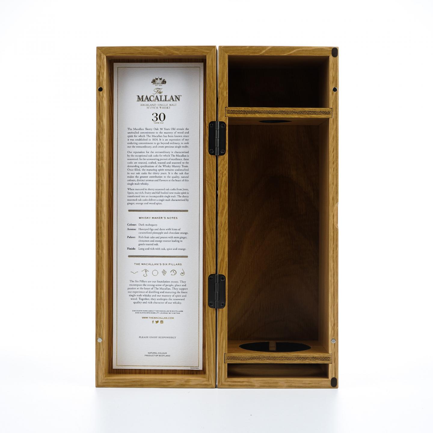 【附X光图】Macallan 麦卡伦 30年 2023 黑腰带 雪莉桶 木礼盒