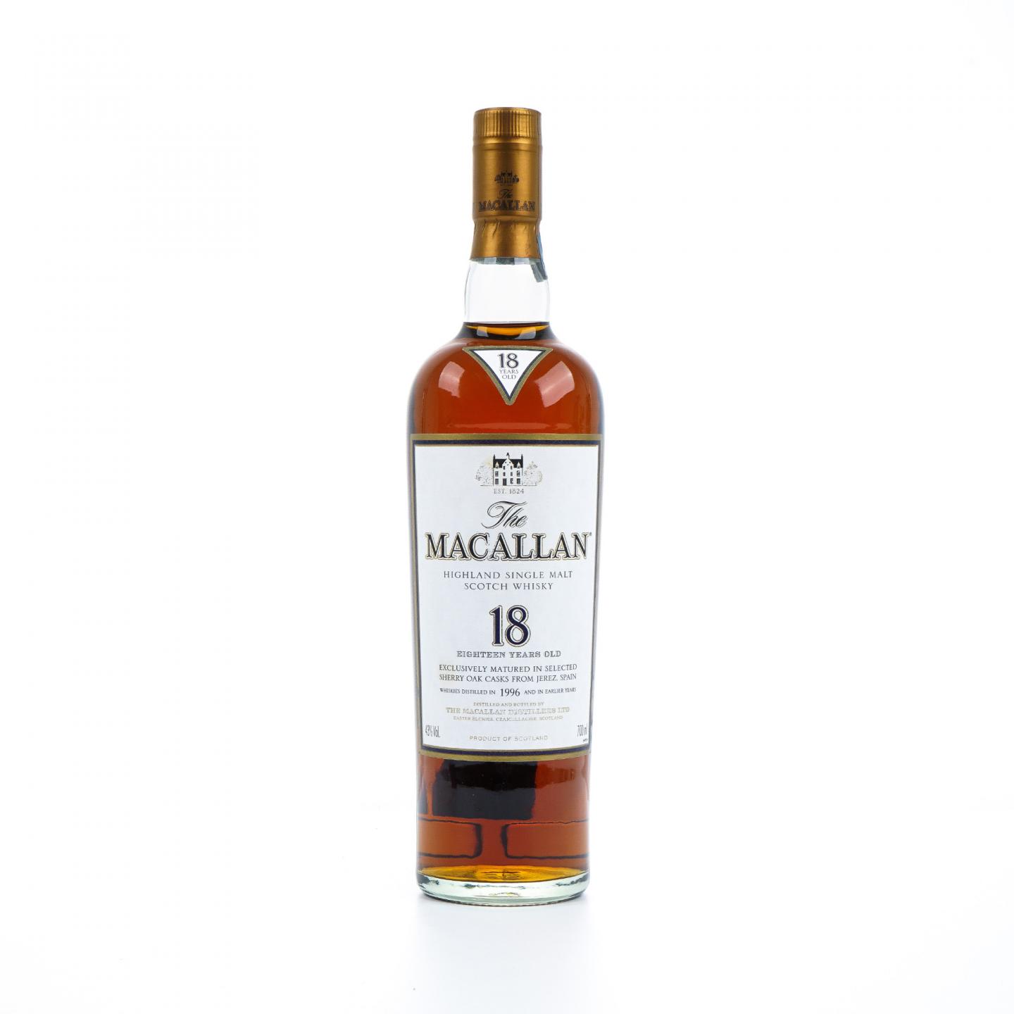 Macallan 麦卡伦 18年 1996 雪莉桶 700ML