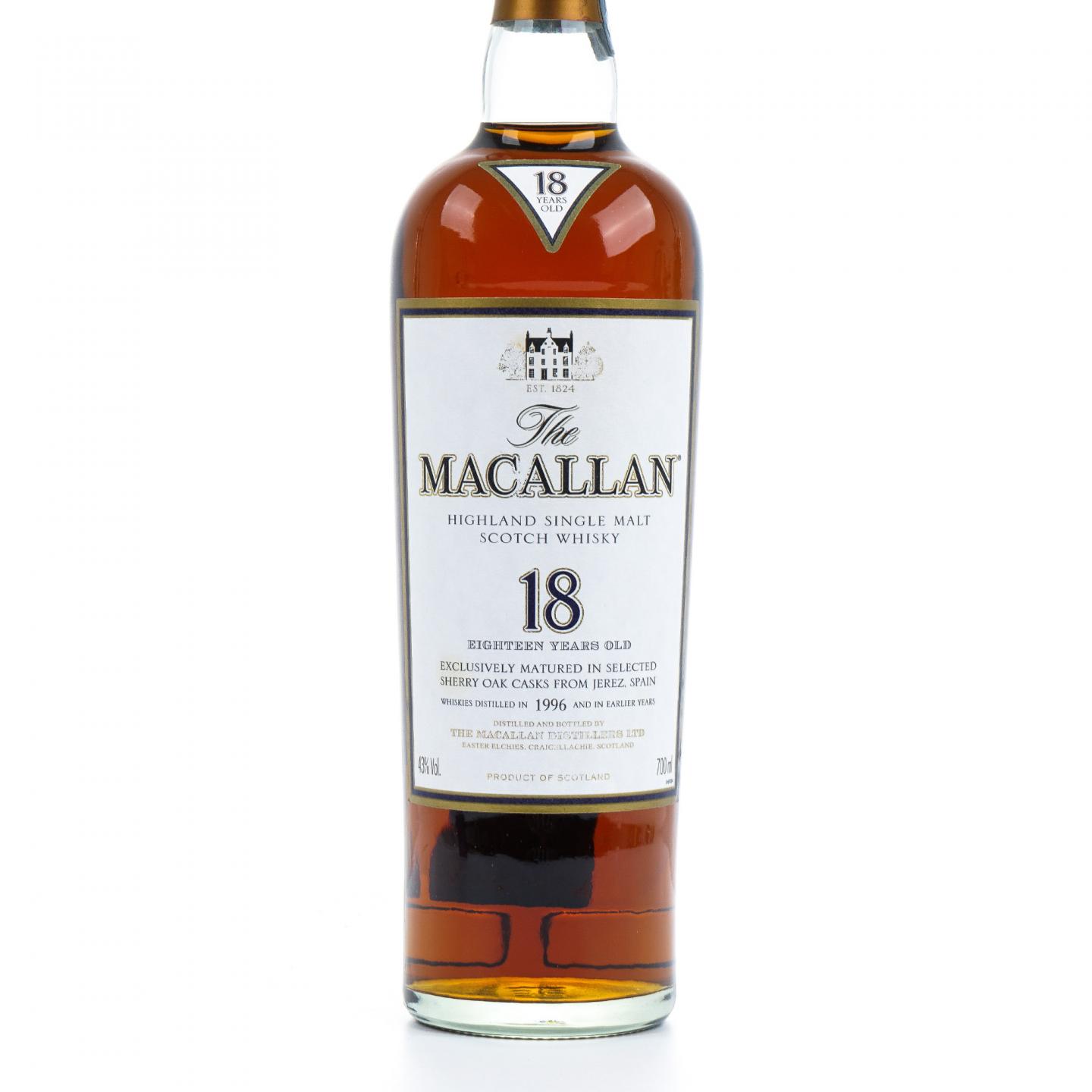 Macallan 麦卡伦 18年 1996 雪莉桶 700ML