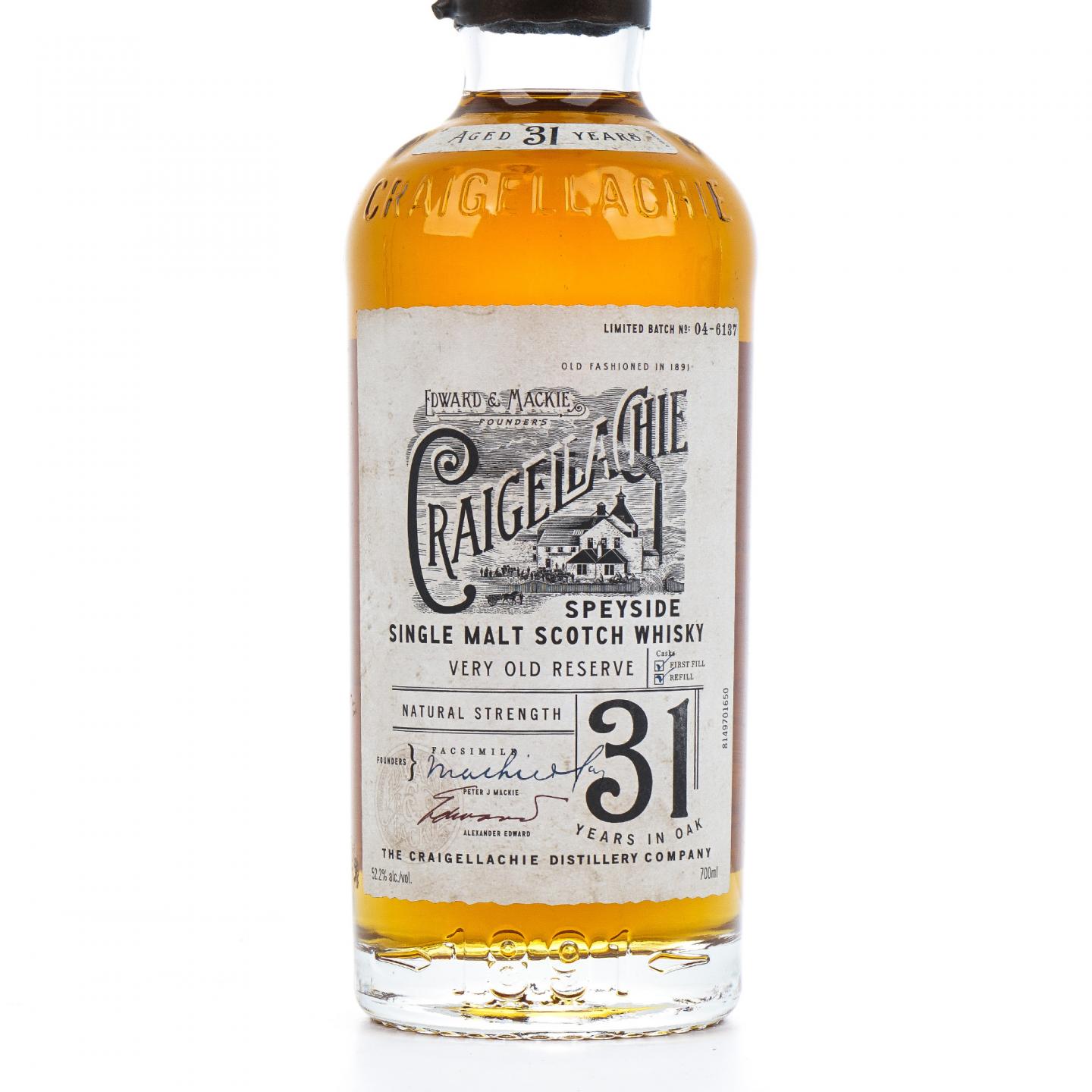 Craigellachie 克莱拉奇 31年 Very Old Reserve 700ml