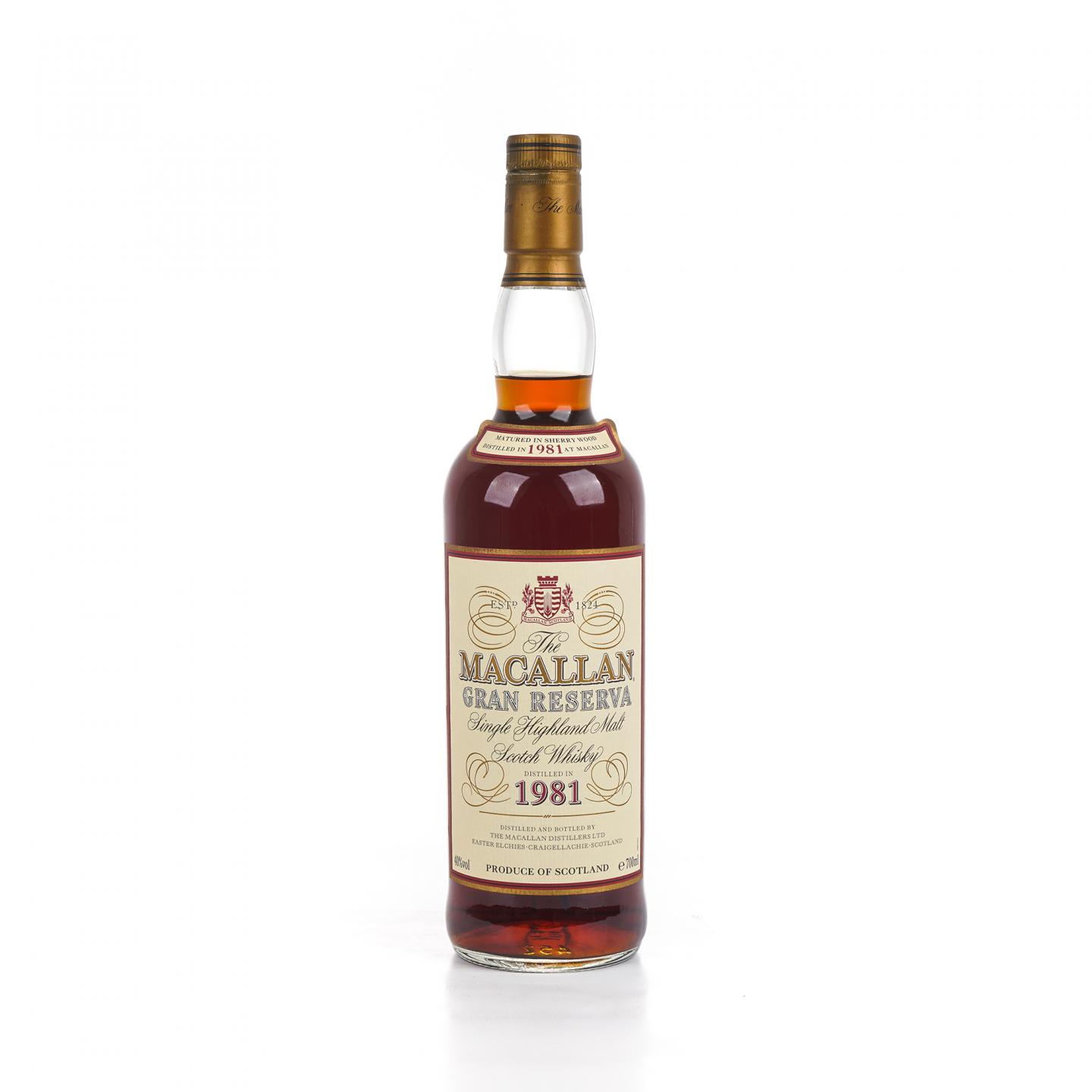 Macallan 麦卡伦 1981 Gran Reserva