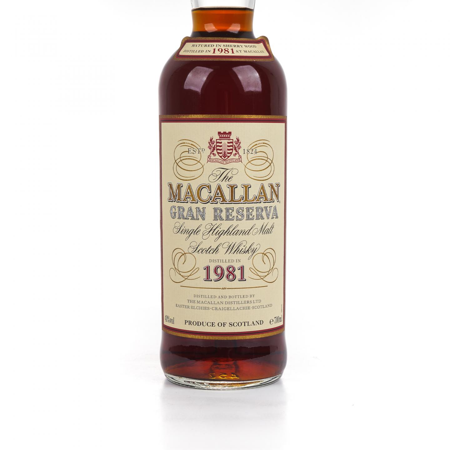Macallan 麦卡伦 1981 Gran Reserva