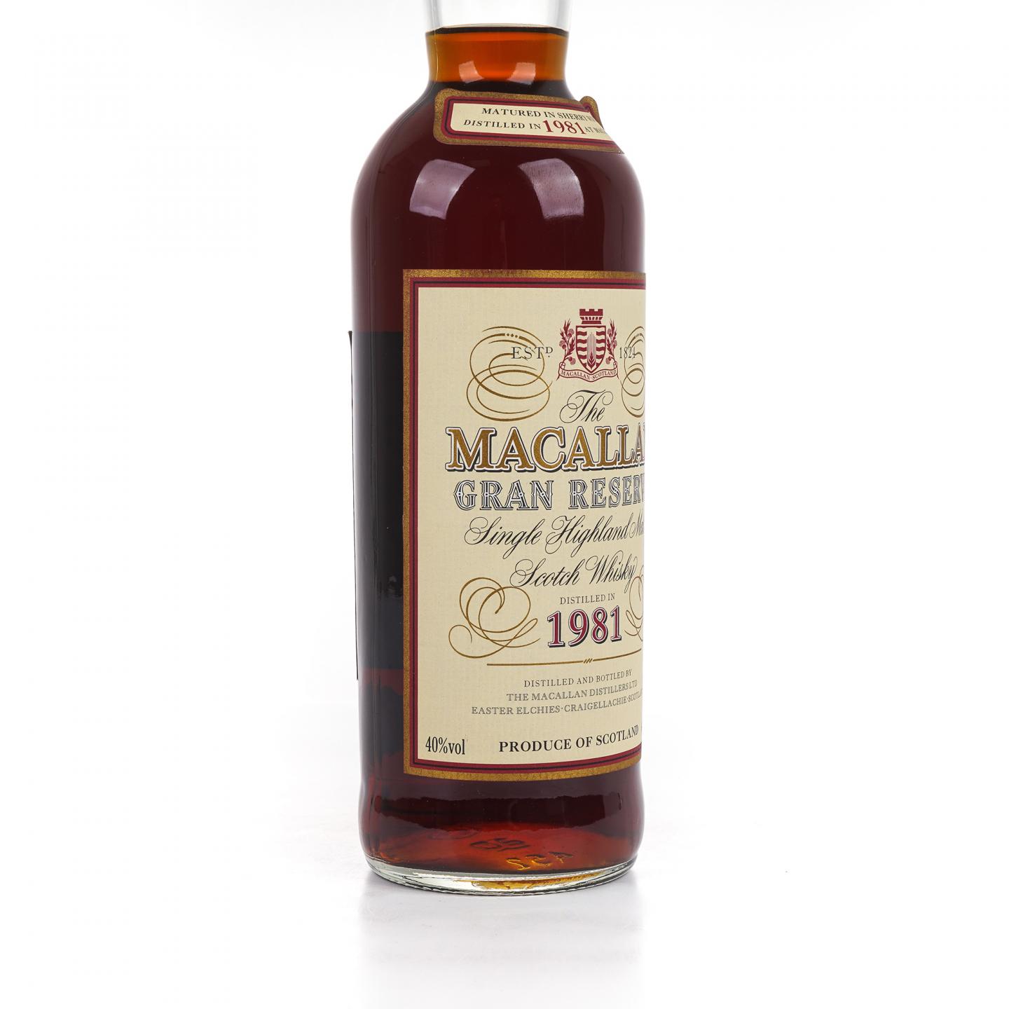 Macallan 麦卡伦 1981 Gran Reserva