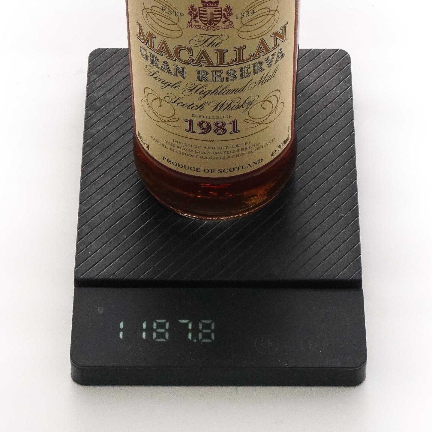 Macallan 麦卡伦 1981 Gran Reserva