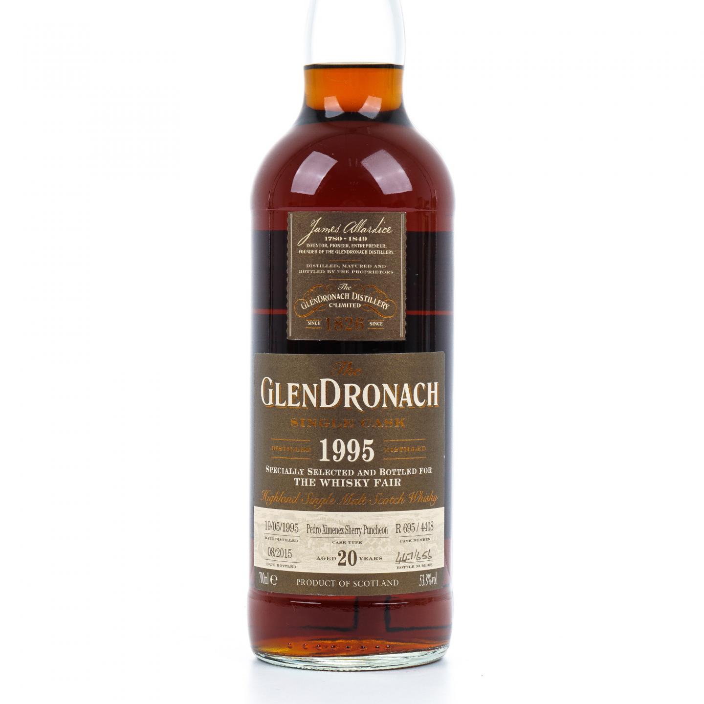 Glendronach 格兰多纳 20年 1995-2015 雪莉单桶