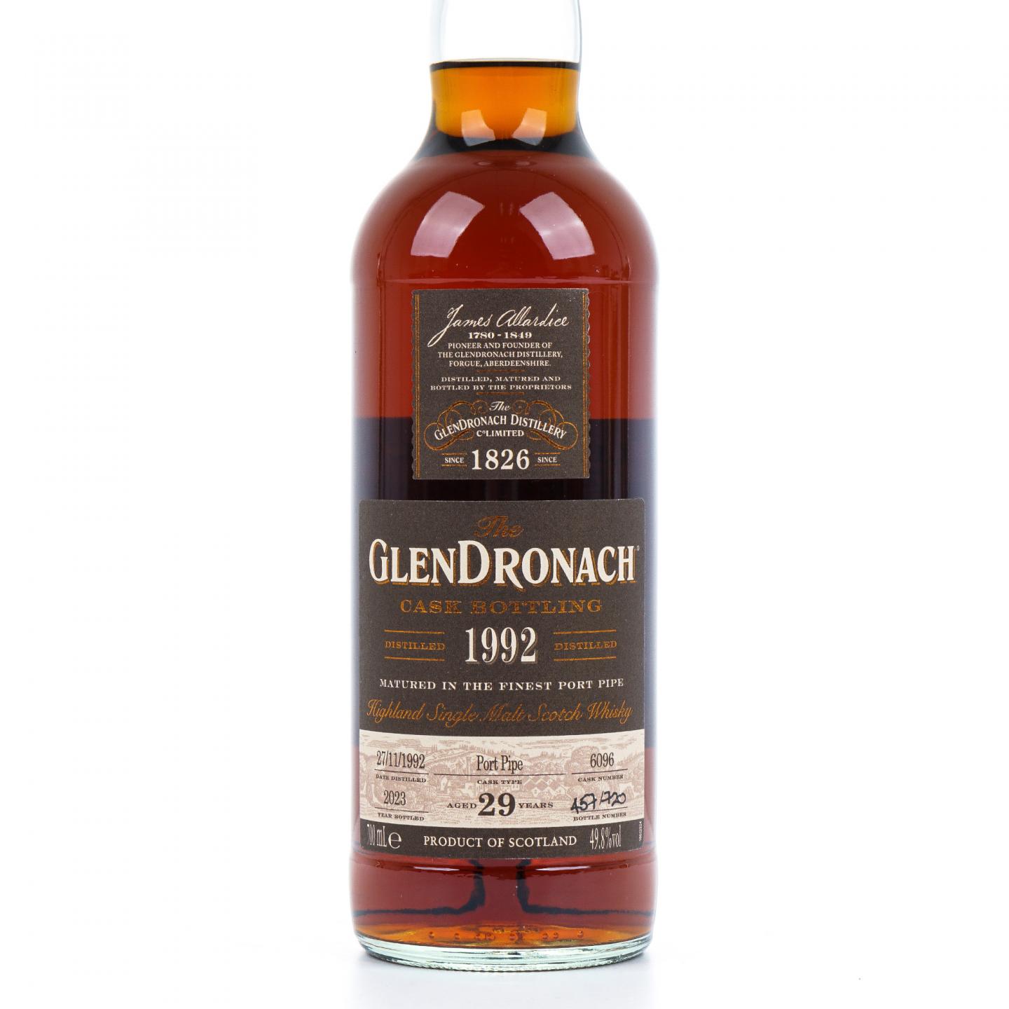 Glendronach 格兰多纳 29年 1992-2023 单桶#6096