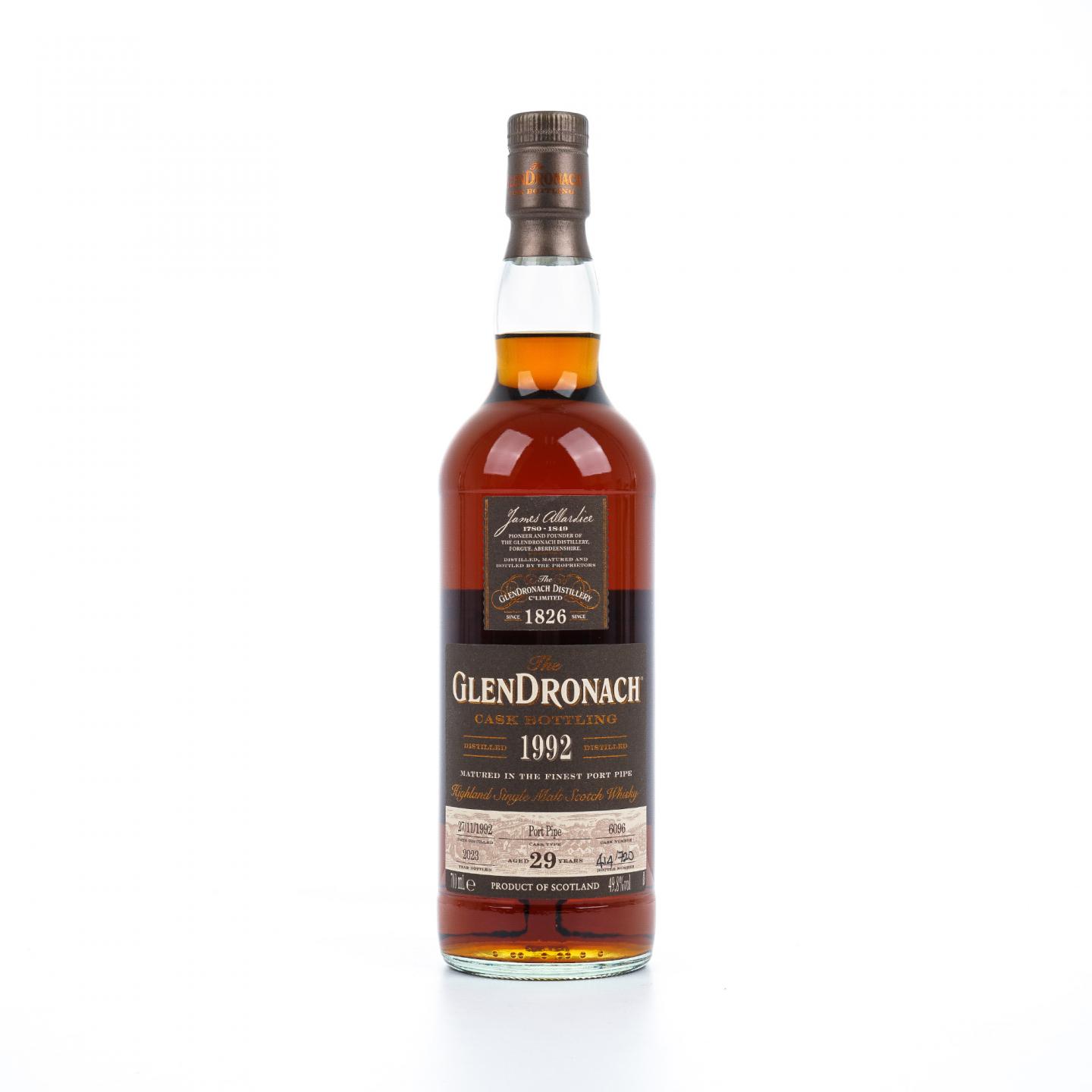 Glendronach 格兰多纳 29年 1992-2023 单桶#6096 700ML