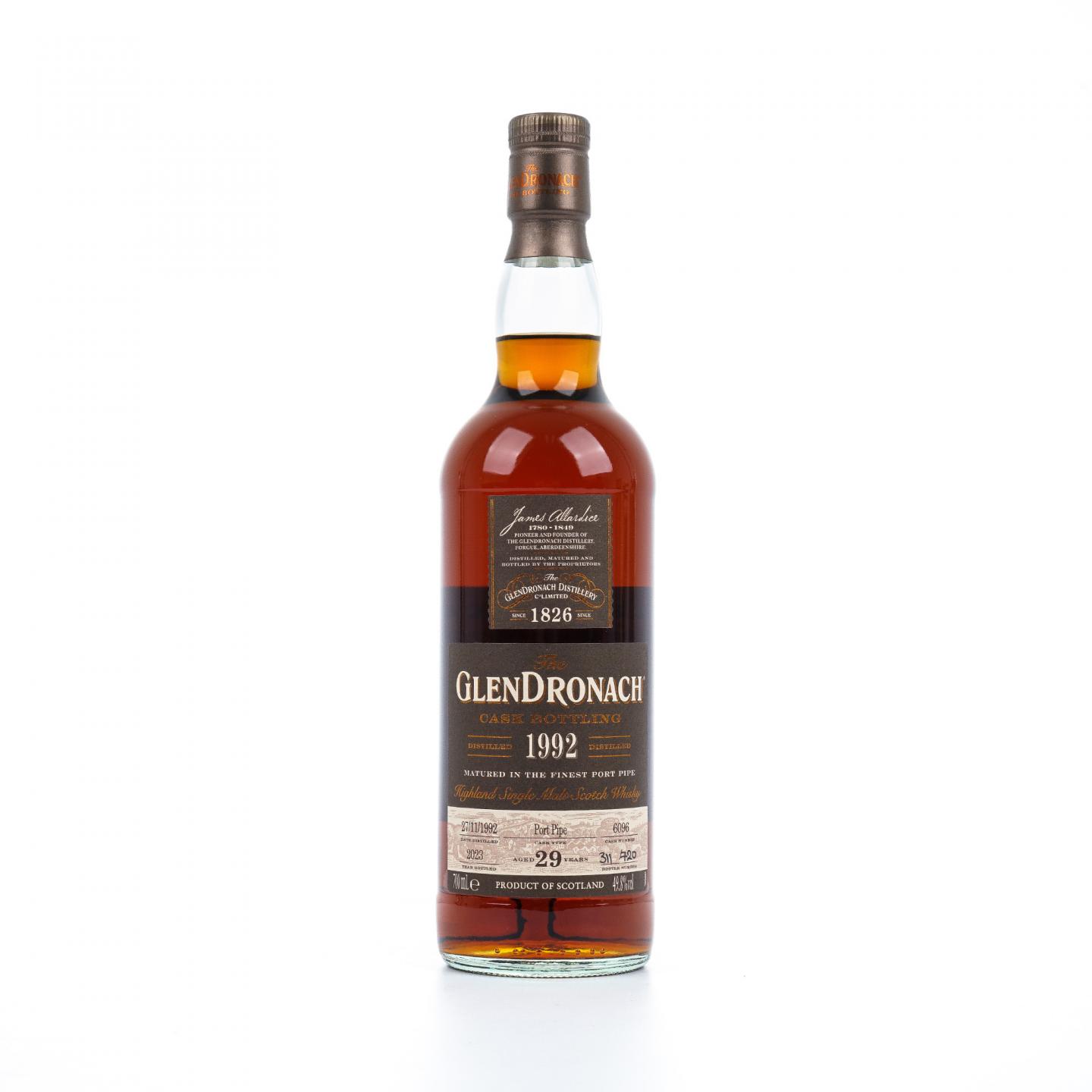 Glendronach 格兰多纳 29年 1992-2023 单桶#6096 No.311