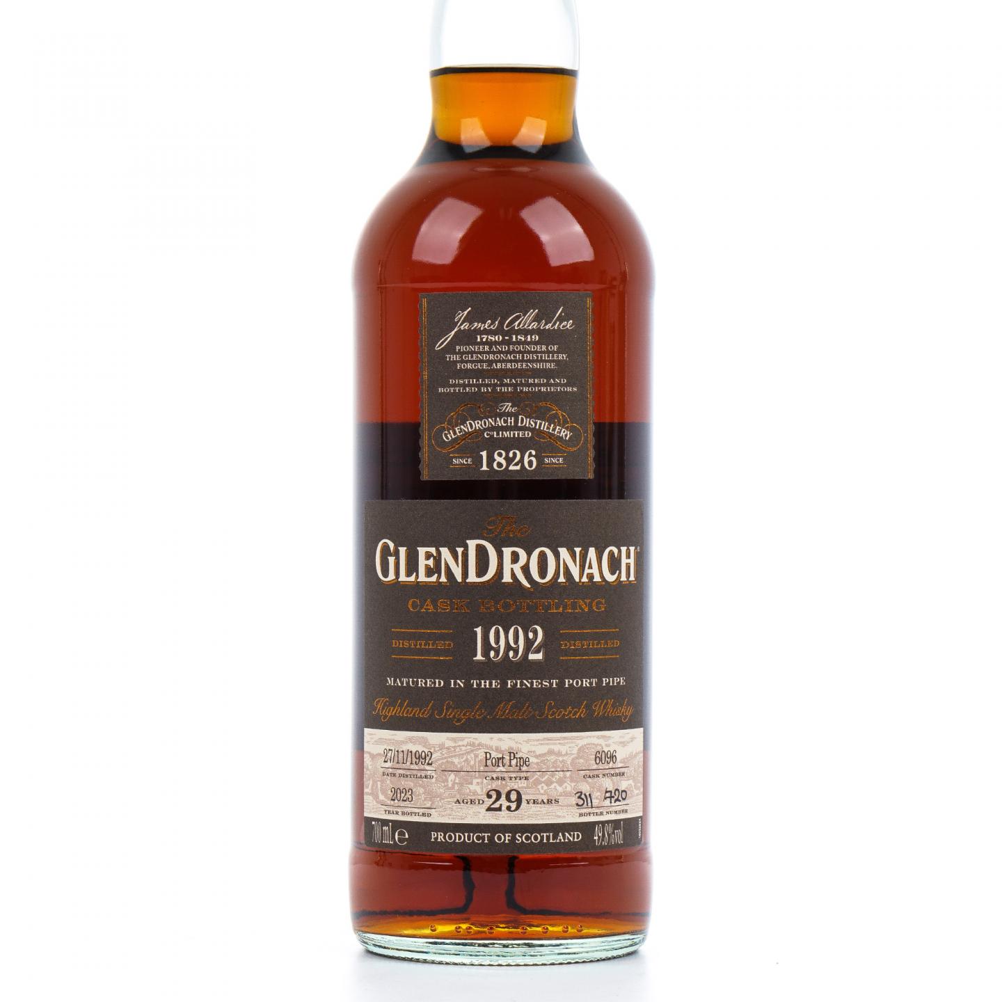 Glendronach 格兰多纳 29年 1992-2023 单桶#6096 No.311