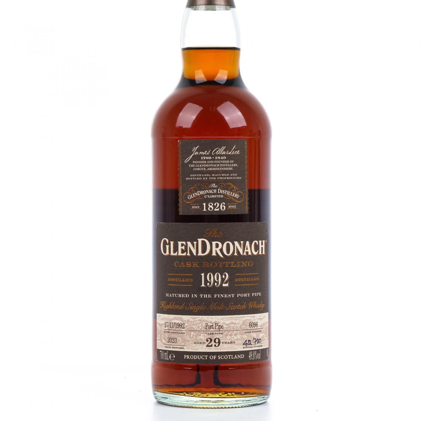 Glendronach 格兰多纳 29年 1992-2023 单桶#6096 No.412