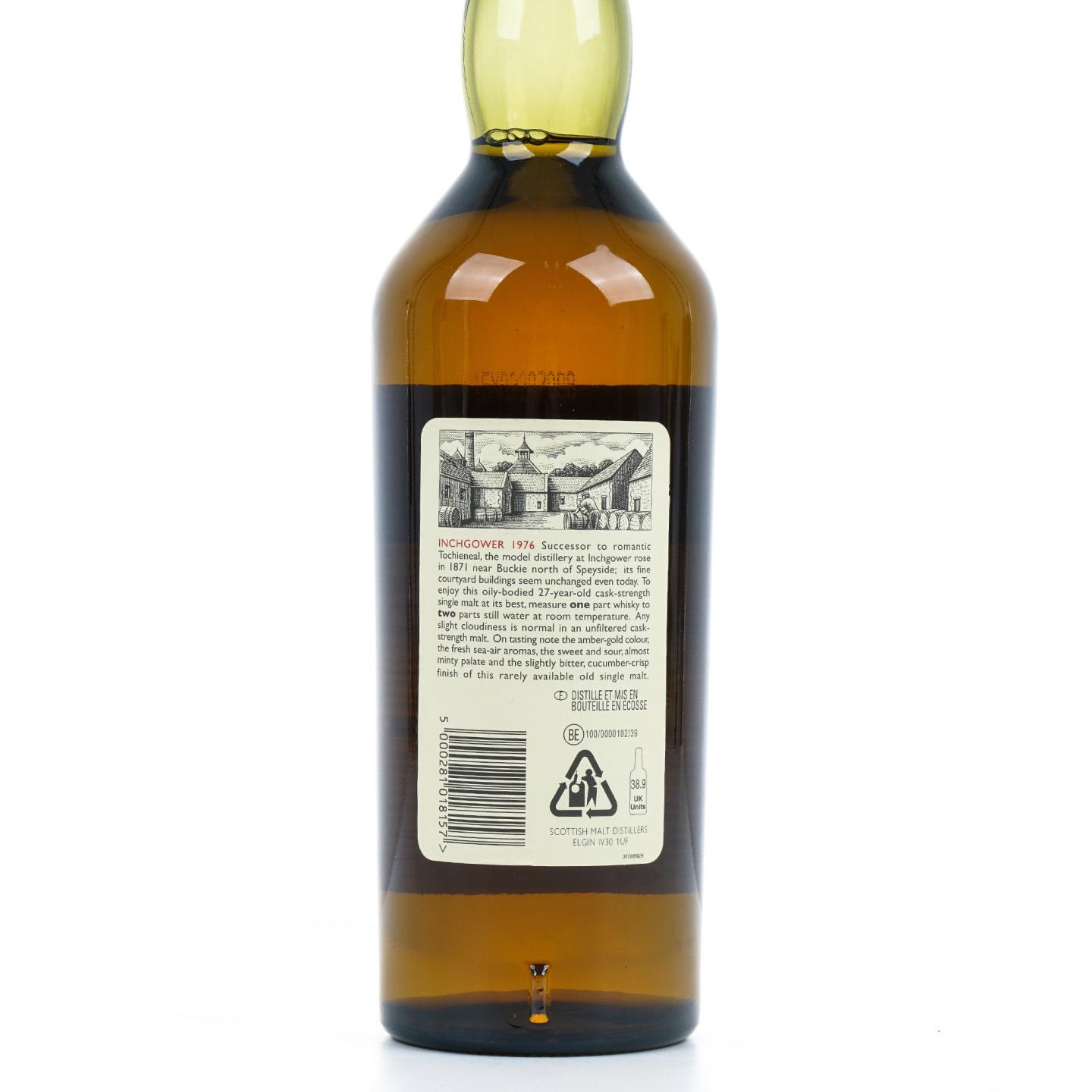 Inchgower 英尺高尔 27年 1976-2004 RMS 桶强