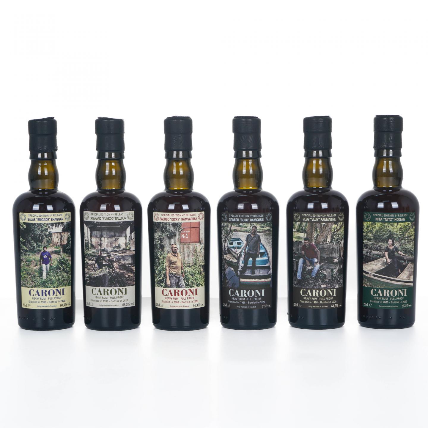 【酒版】Caroni 员工系列 朗姆酒第三/四版200ml*6瓶组