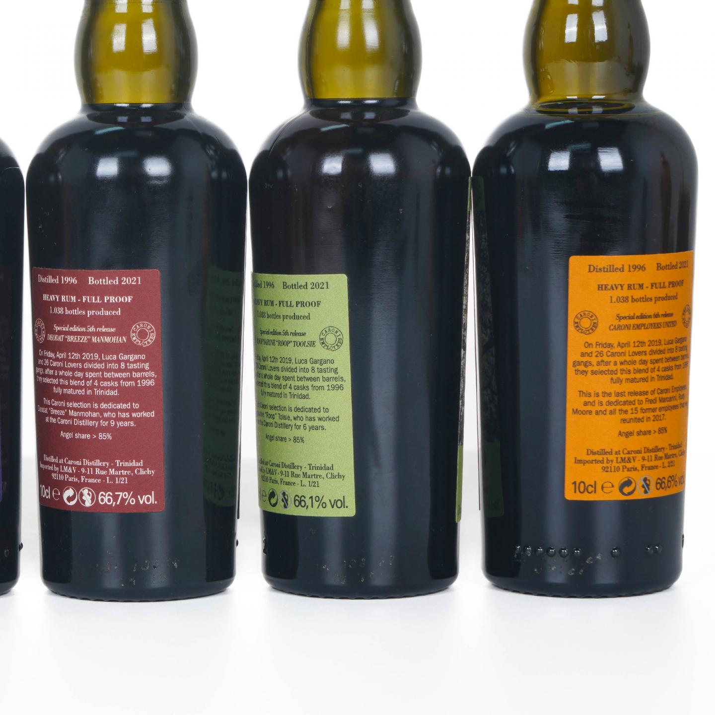 【酒版】Caroni 员工系列 朗姆酒第五/六版 100ml*6瓶组