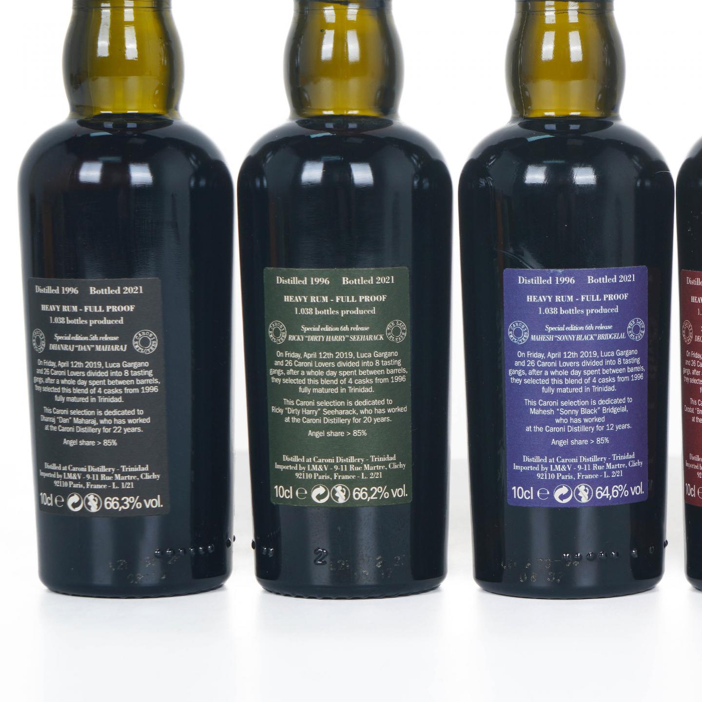 【酒版】Caroni 员工系列 朗姆酒第五/六版 100ml*6瓶组