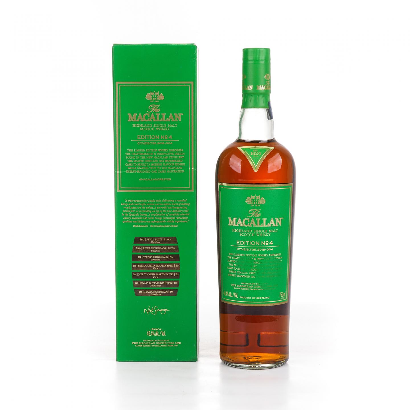 Macallan 麦卡伦 Edition No.4 绿标 750ml