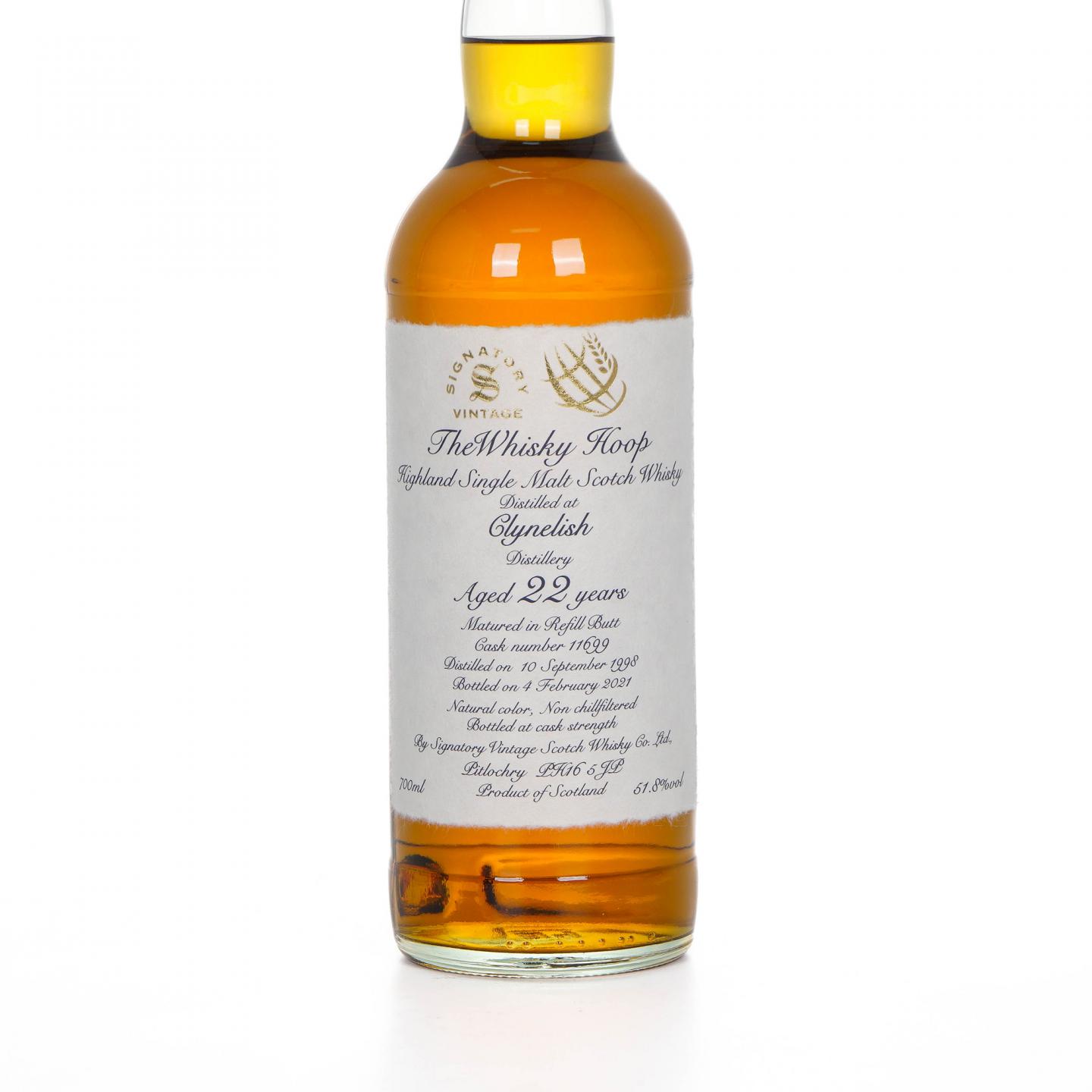 Clynelish 克里尼利基 22年 1998-2021 The Whisky Hoop 桶强 #11699