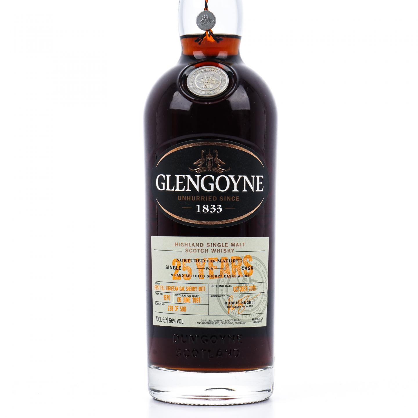 Glengoyne 格兰哥尼 25年 1991-2016 雪莉桶#1870