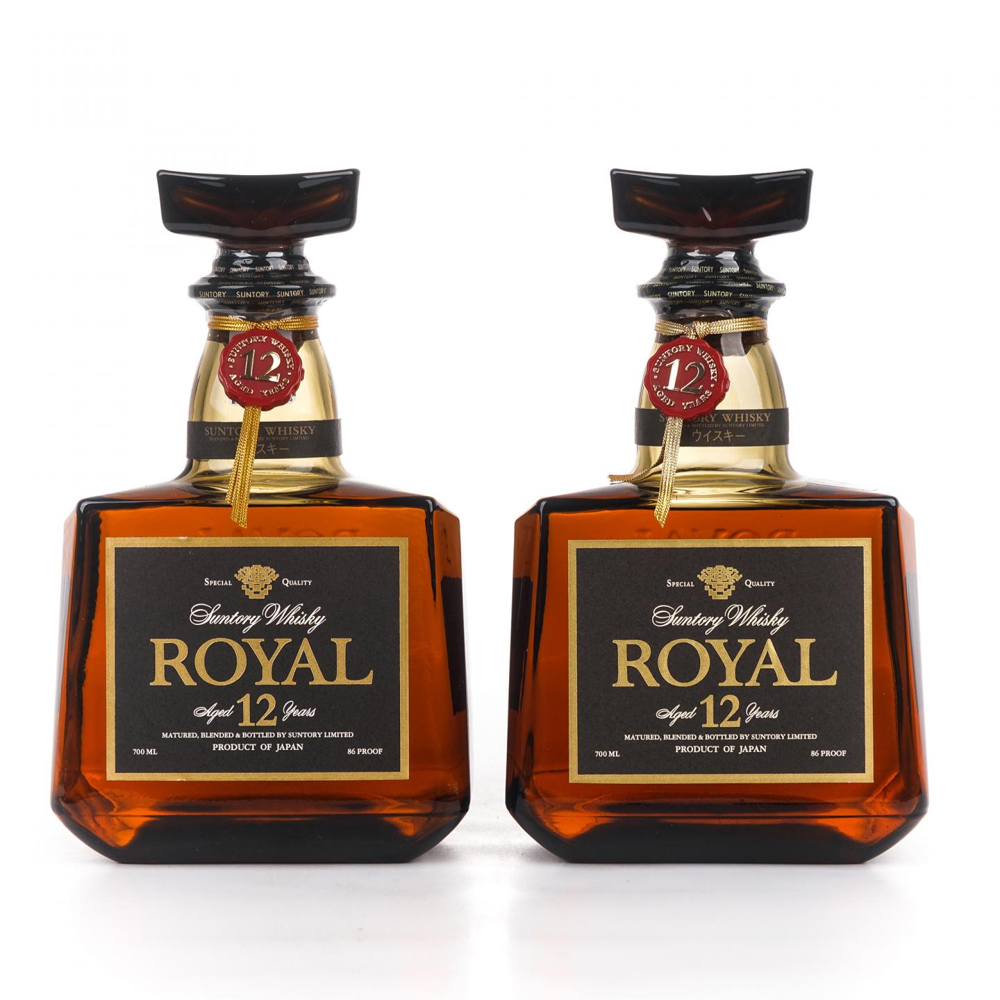 三得利 Royal 12年 金花标 调和 2支组