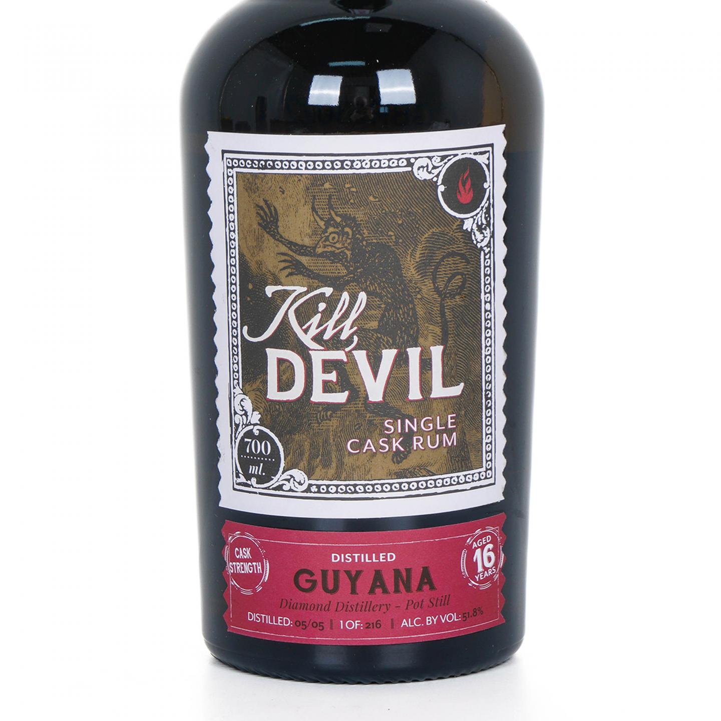 Guyana 钻石 16年 2005 Kill Devil 单桶朗姆酒 桶强 51.8%Vol.