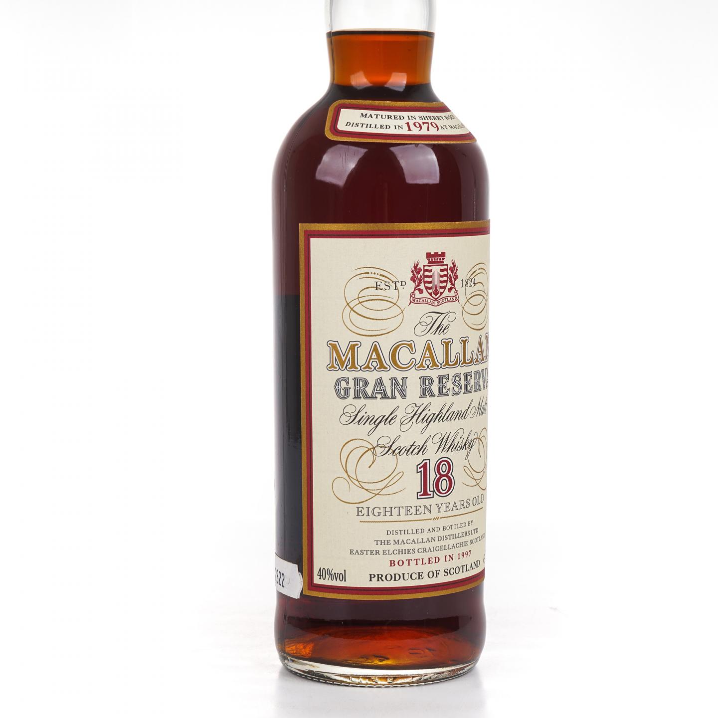 Macallan 麦卡伦 18年 1979-1997 Gran Reserva 雪莉桶