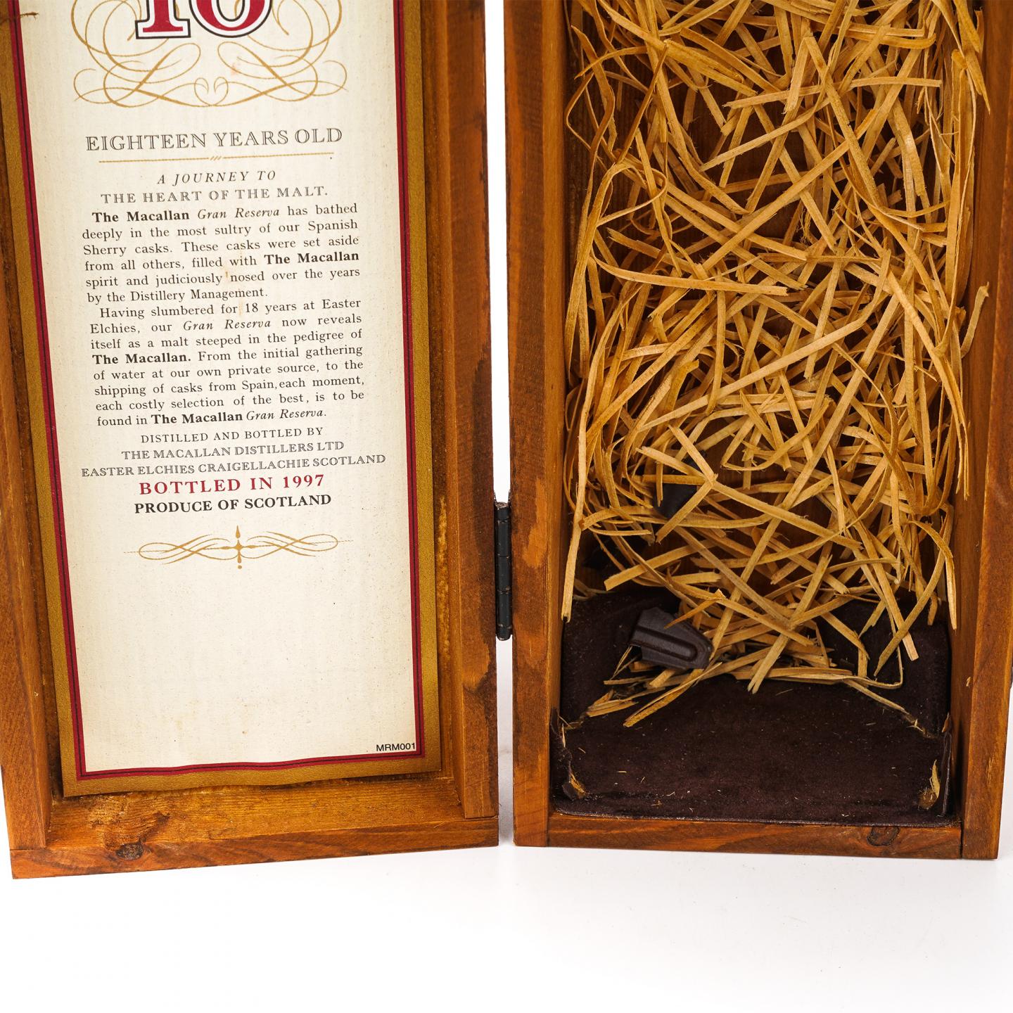 Macallan 麦卡伦 18年 1979-1997 Gran Reserva 雪莉桶