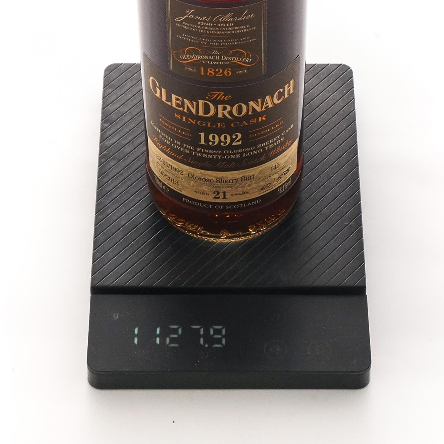 Glendronach 格兰多纳 21年 1992-2013 雪莉单桶#145