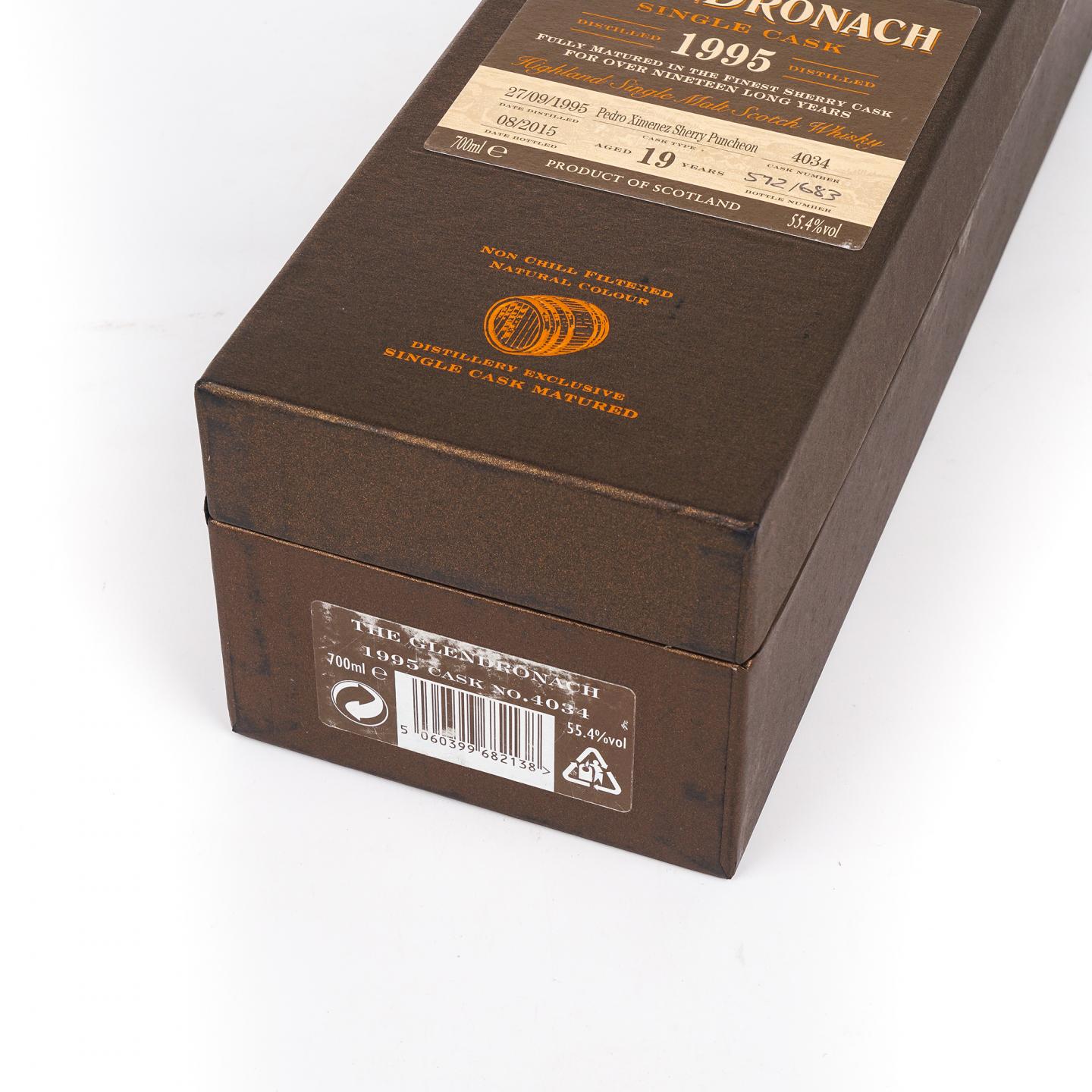 Glendronach 格兰多纳 19年 1995-2015 雪莉单桶#4034