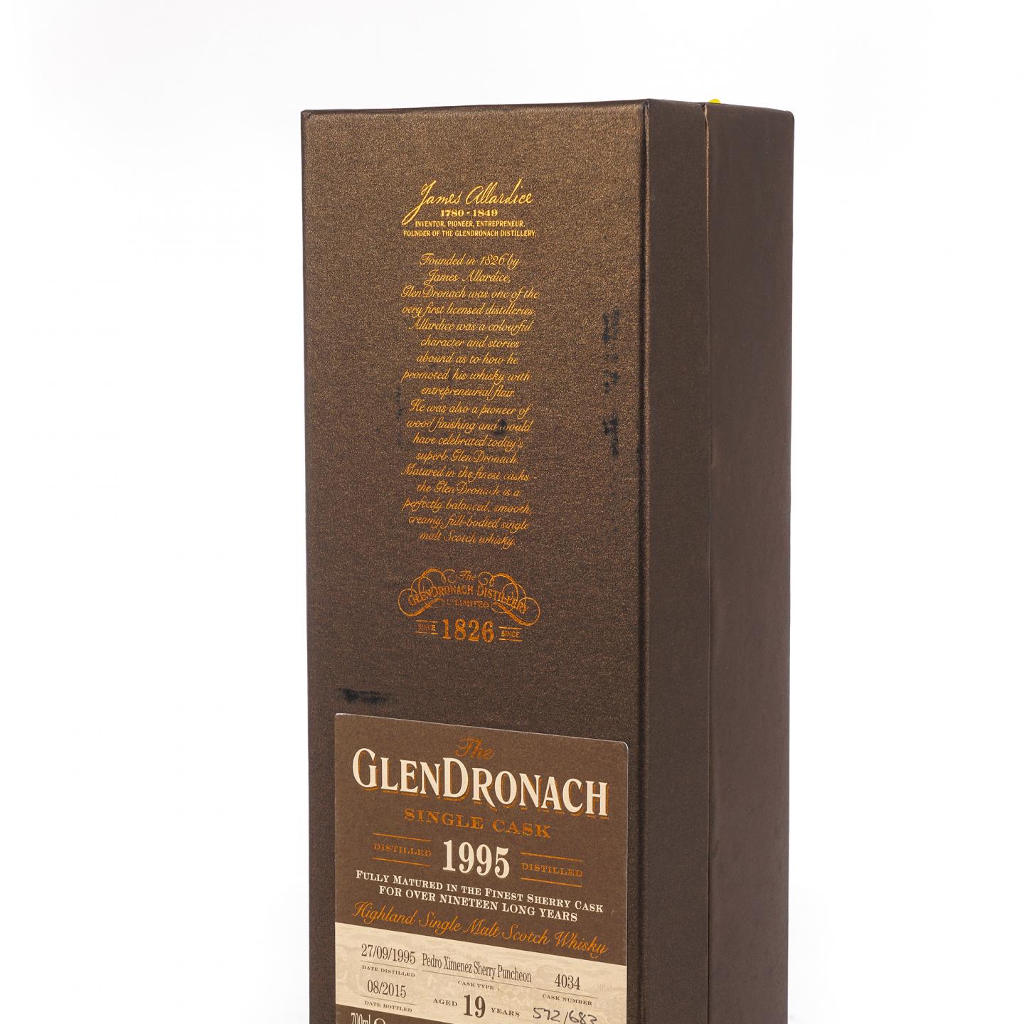 Glendronach 格兰多纳 19年 1995-2015 雪莉单桶#4034