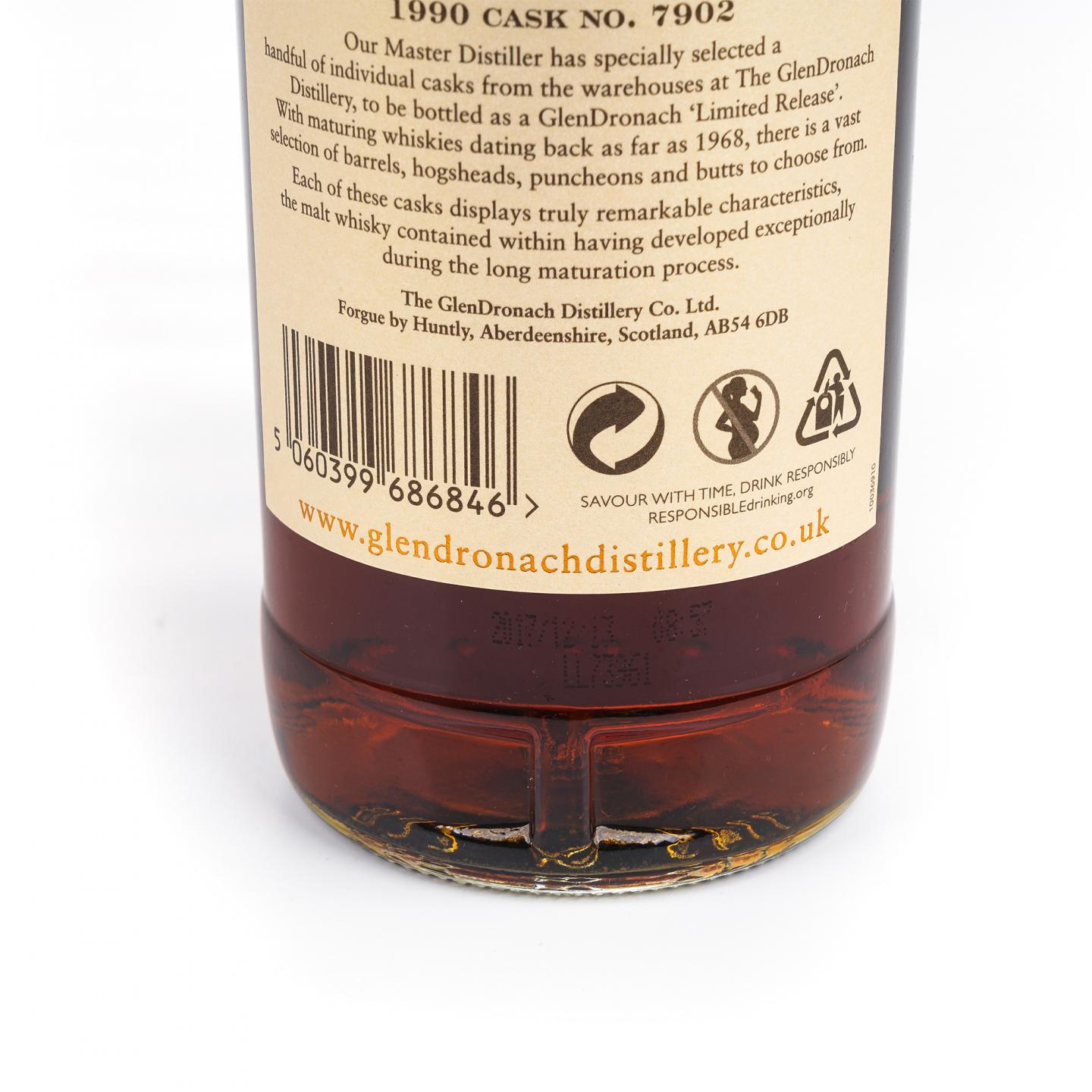 Glendronach 格兰多纳 27年 1990-2017 雪莉单桶#7902
