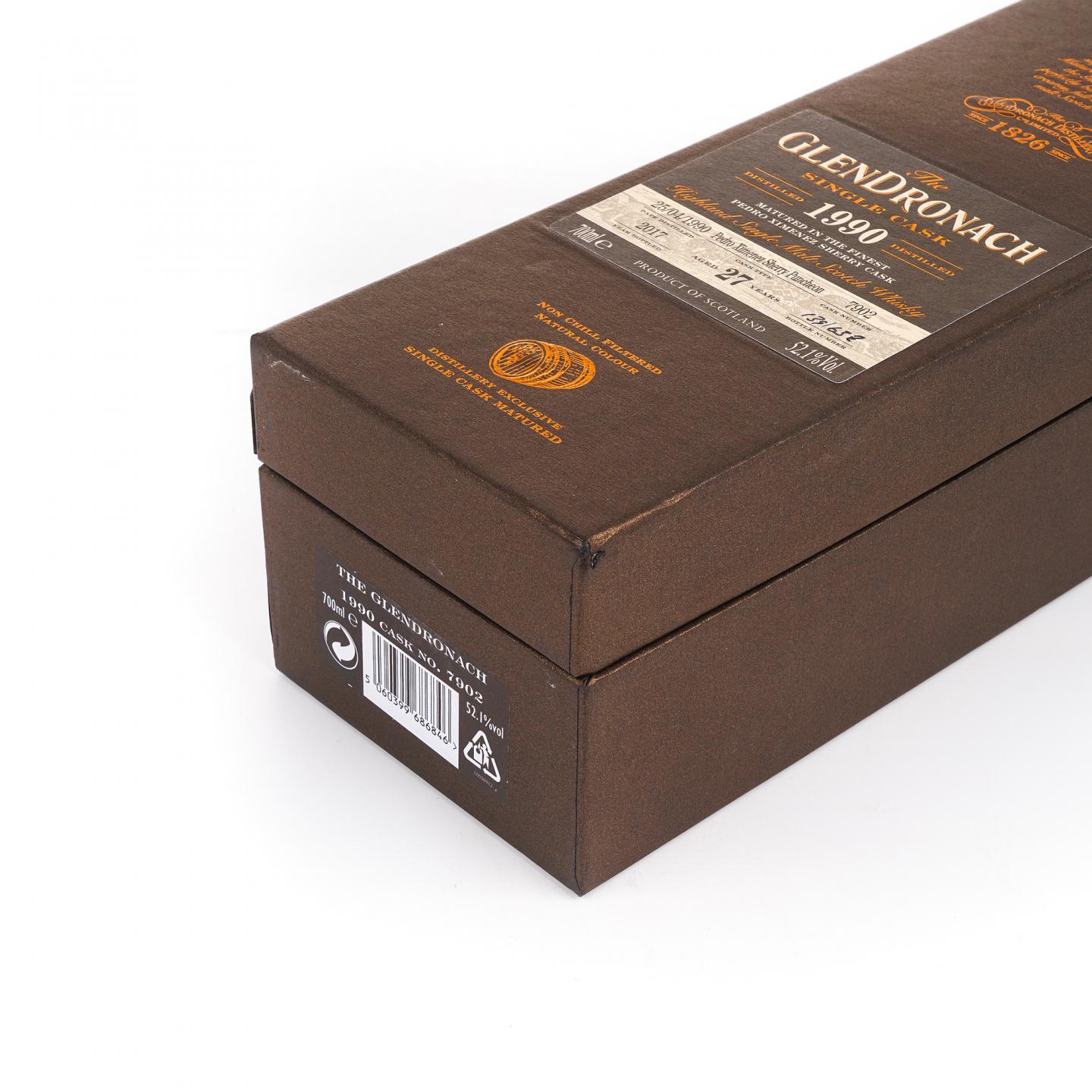 Glendronach 格兰多纳 27年 1990-2017 雪莉单桶#7902