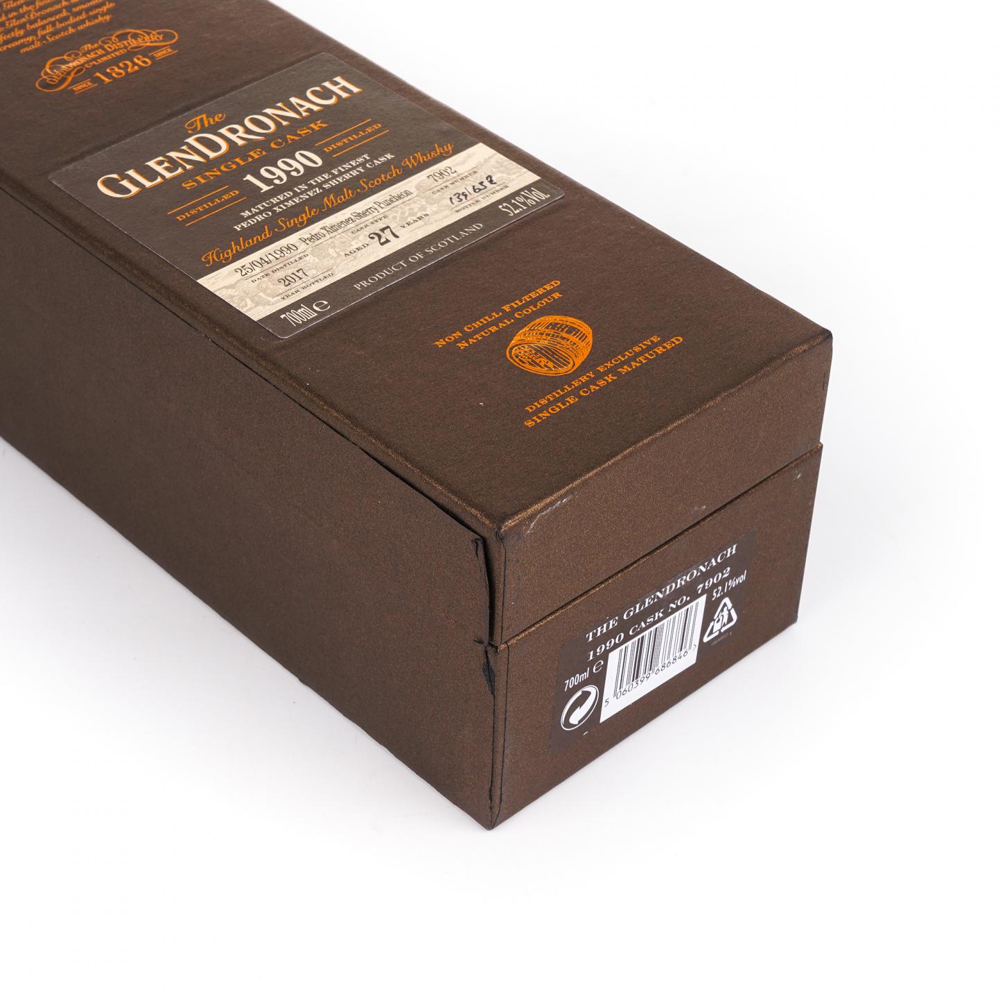 Glendronach 格兰多纳 27年 1990-2017 雪莉单桶#7902