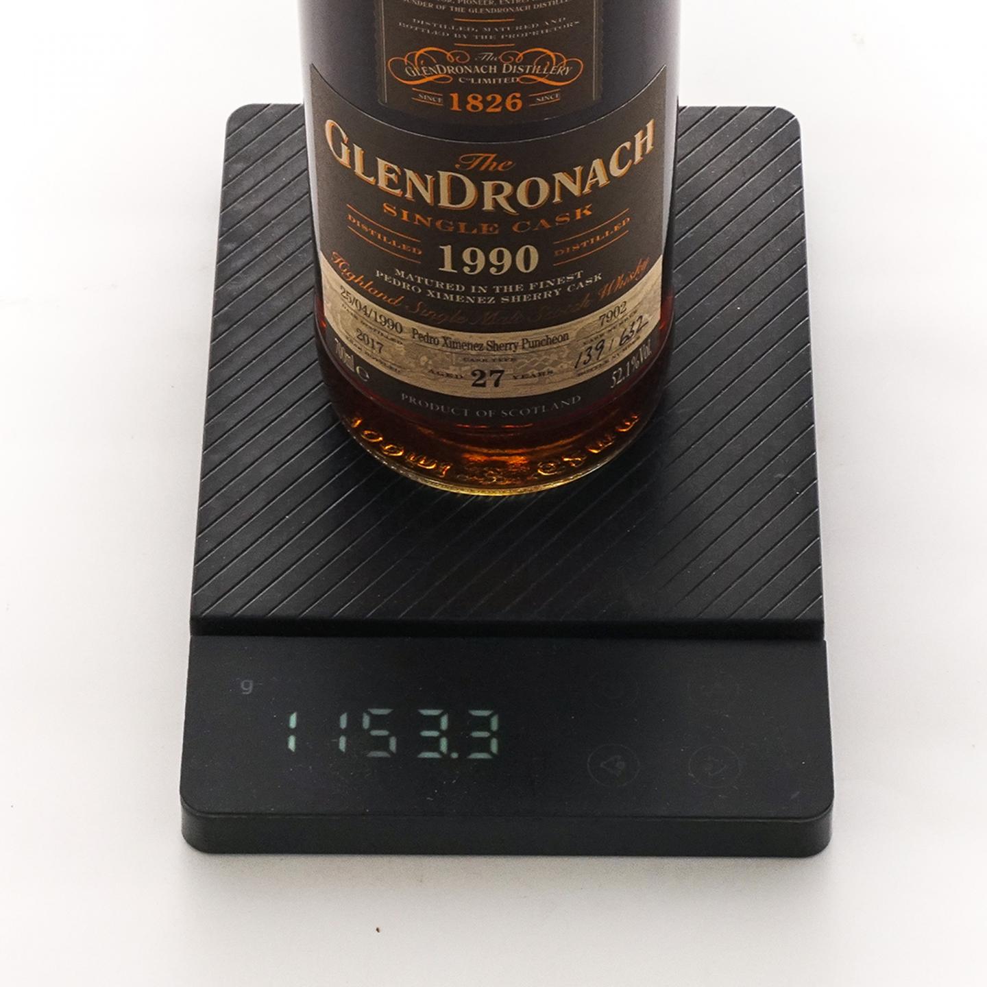 Glendronach 格兰多纳 27年 1990-2017 雪莉单桶#7902