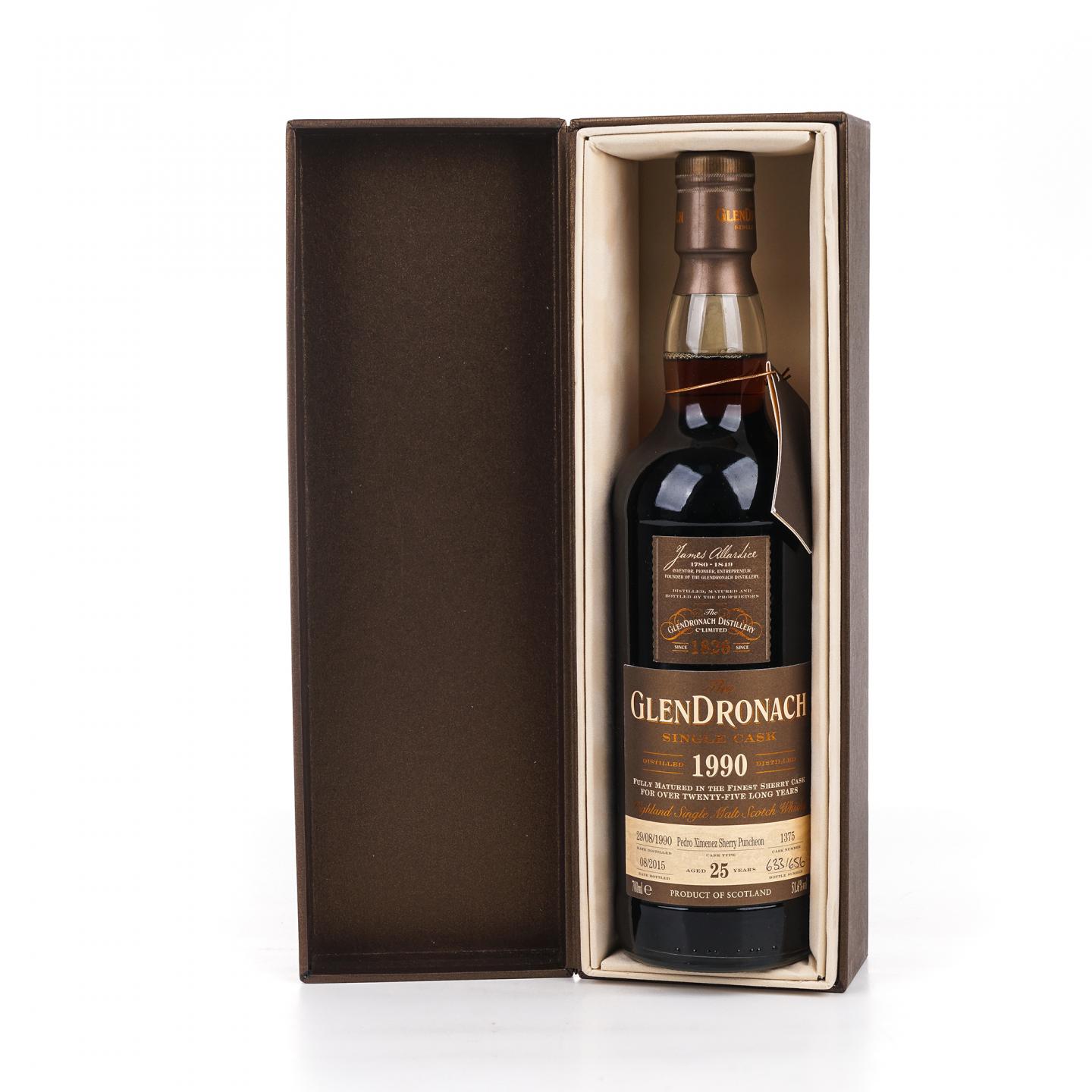 Glendronach 格兰多纳 25年 1990-2015 雪莉桶#1375